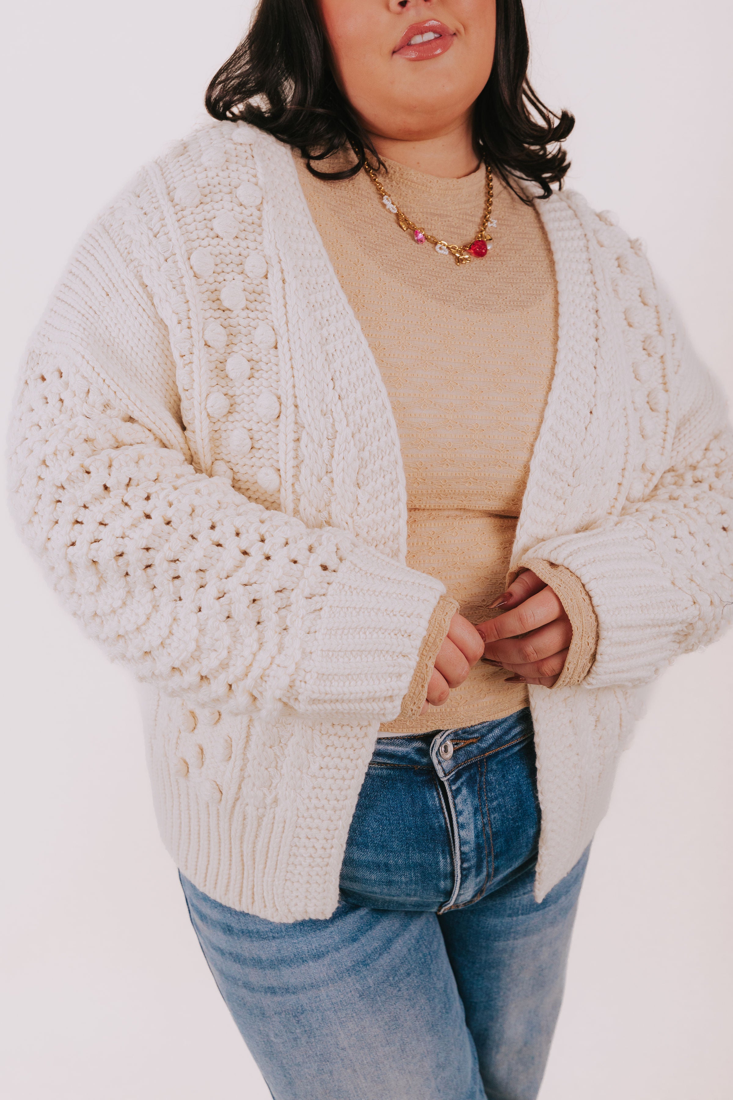 PLUS SIZE - Stay Right Here Cardigan