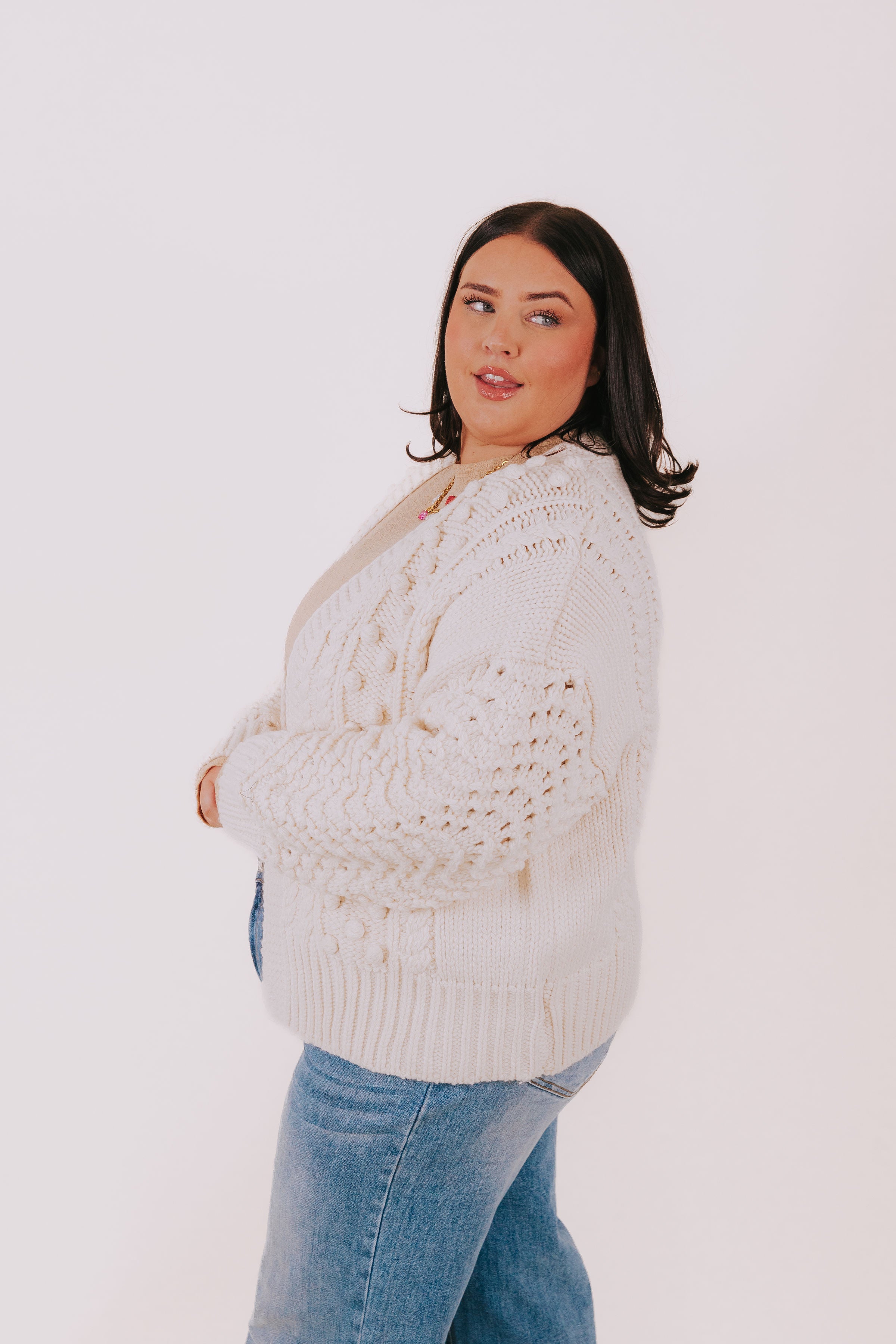 PLUS SIZE - Stay Right Here Cardigan