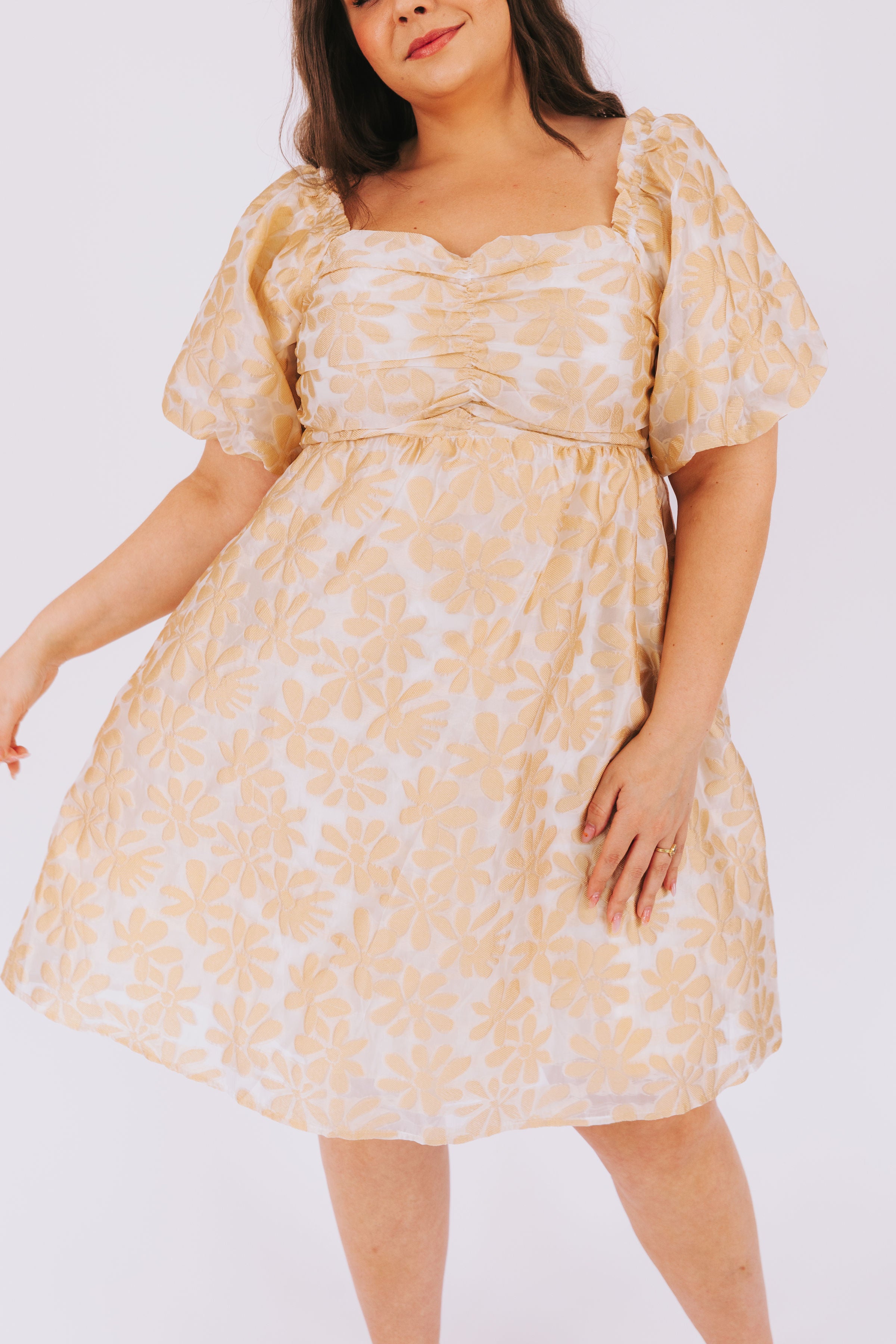 PLUS SIZE - Golden Sunrise Dress