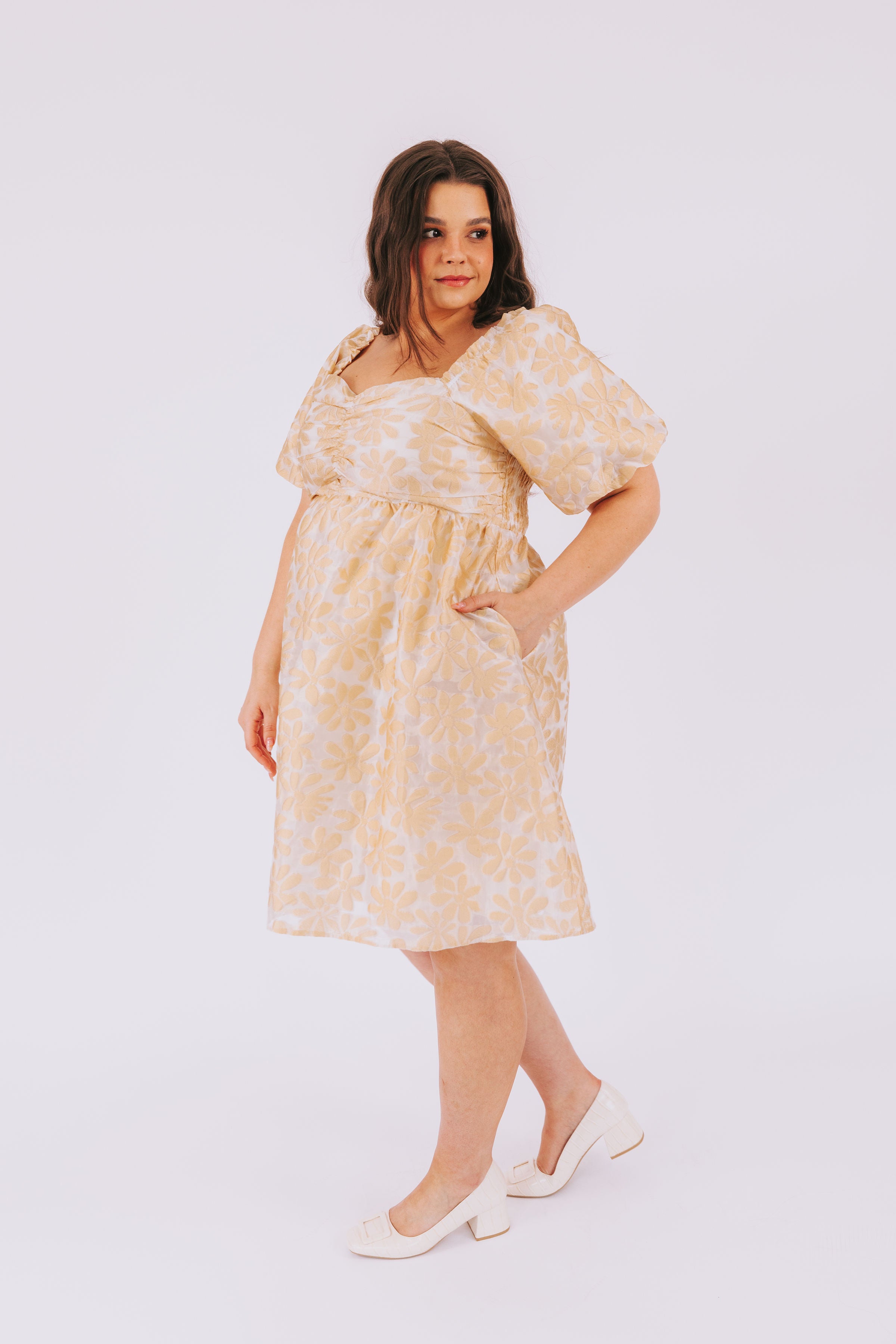 PLUS SIZE - Golden Sunrise Dress