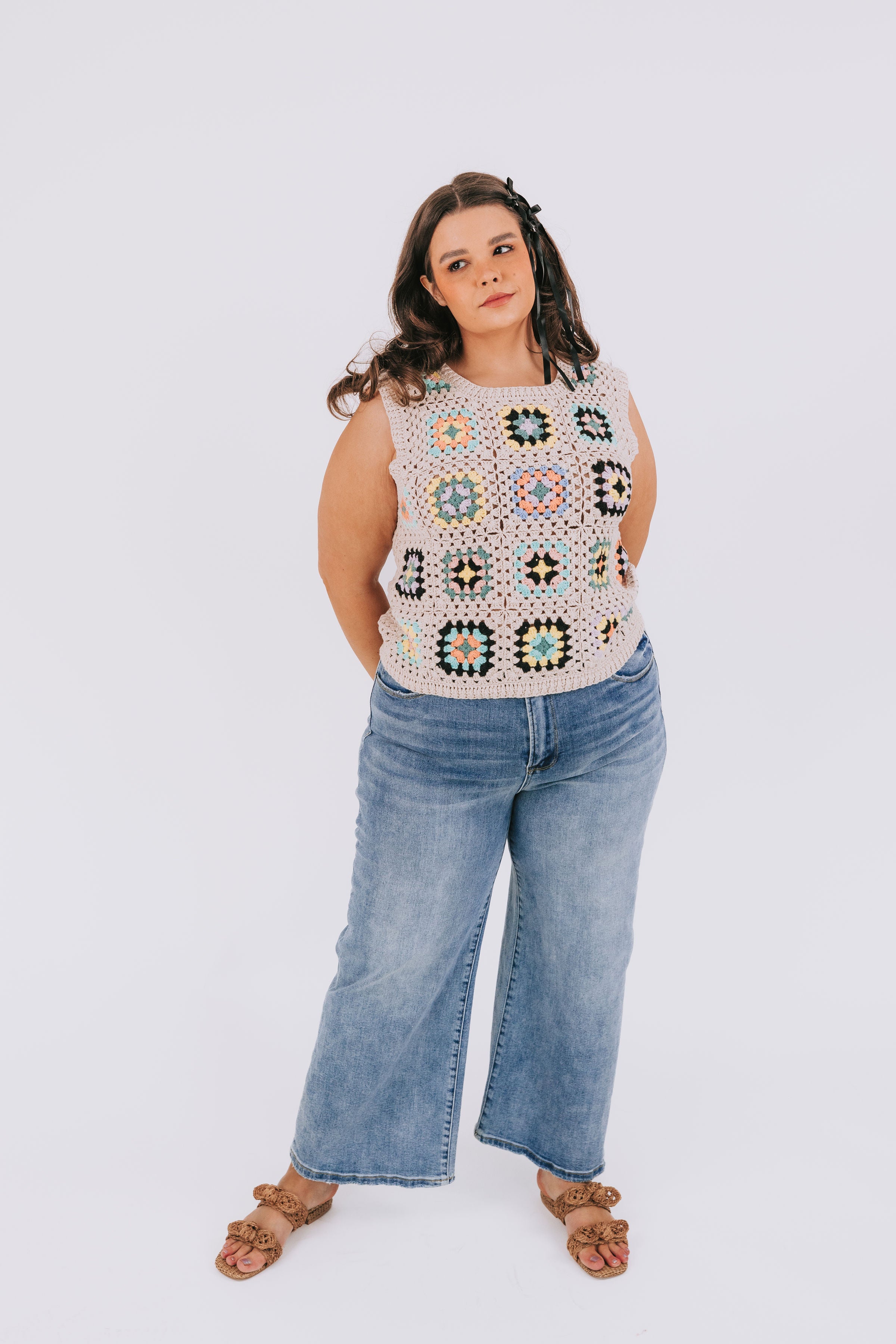 PLUS SIZE - Kaleidoscope-Knit Top