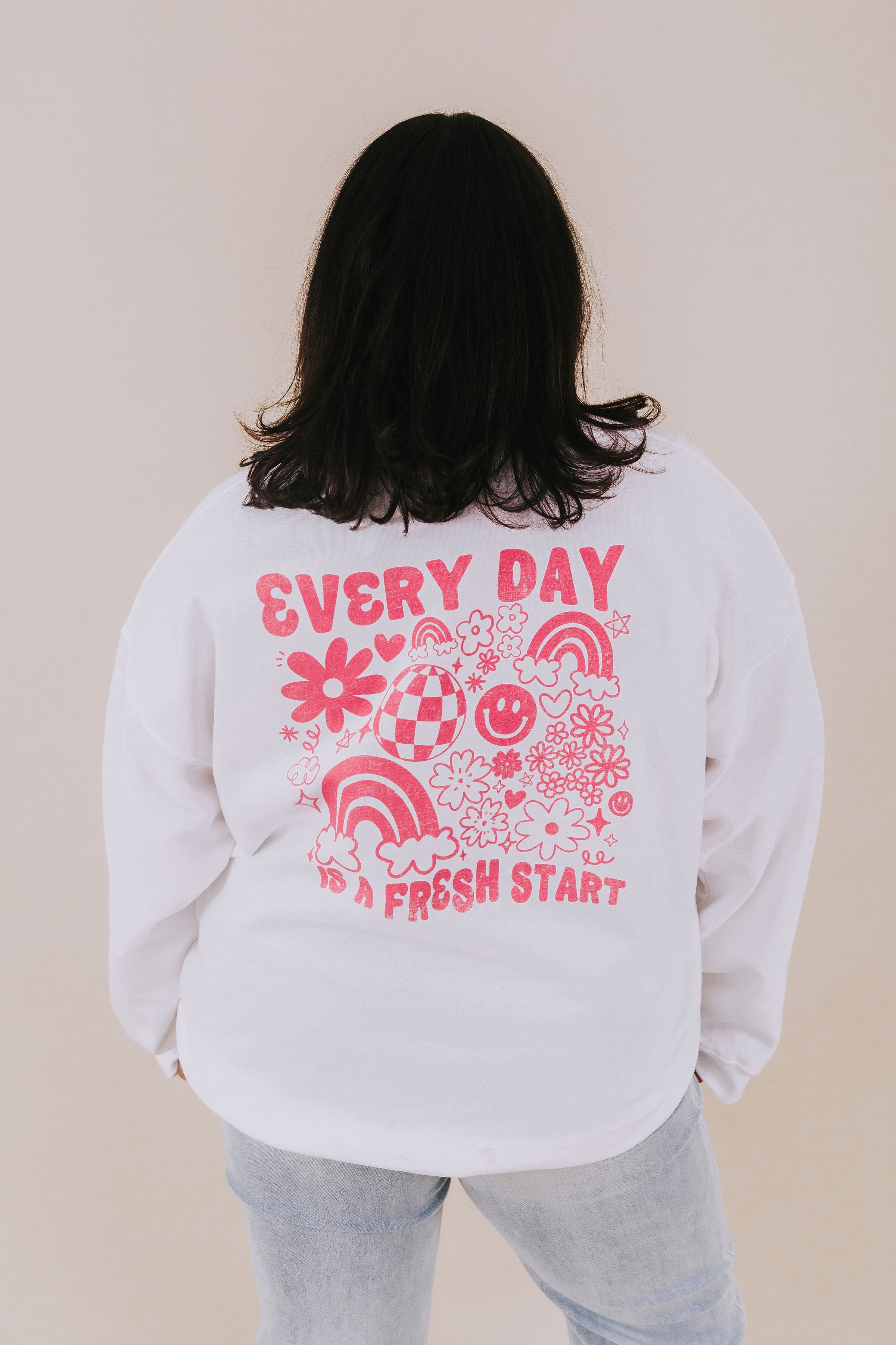 PLUS SIZE - Every Day Is A Fresh Start Pullover