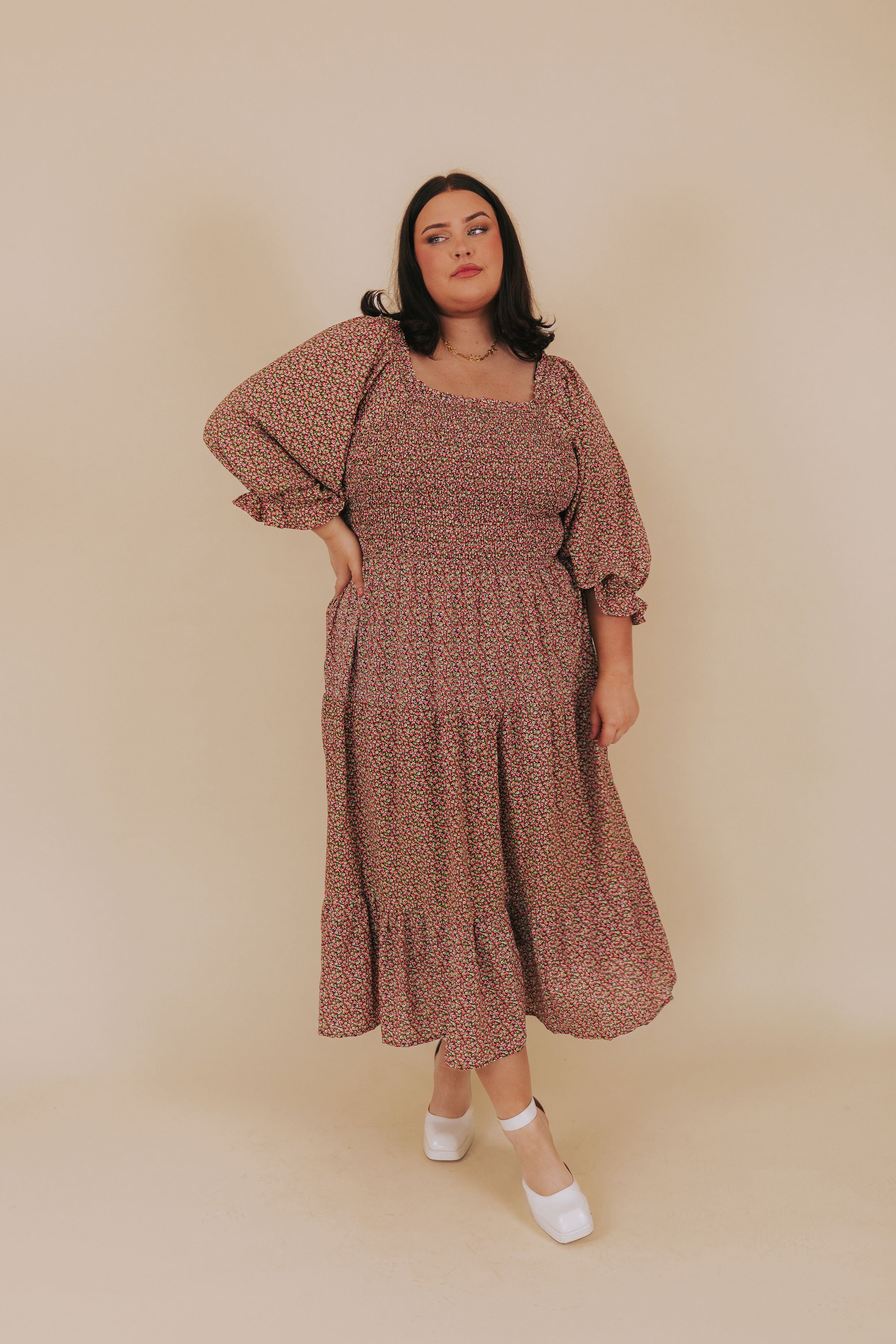 PLUS SIZE - Back Home Dress