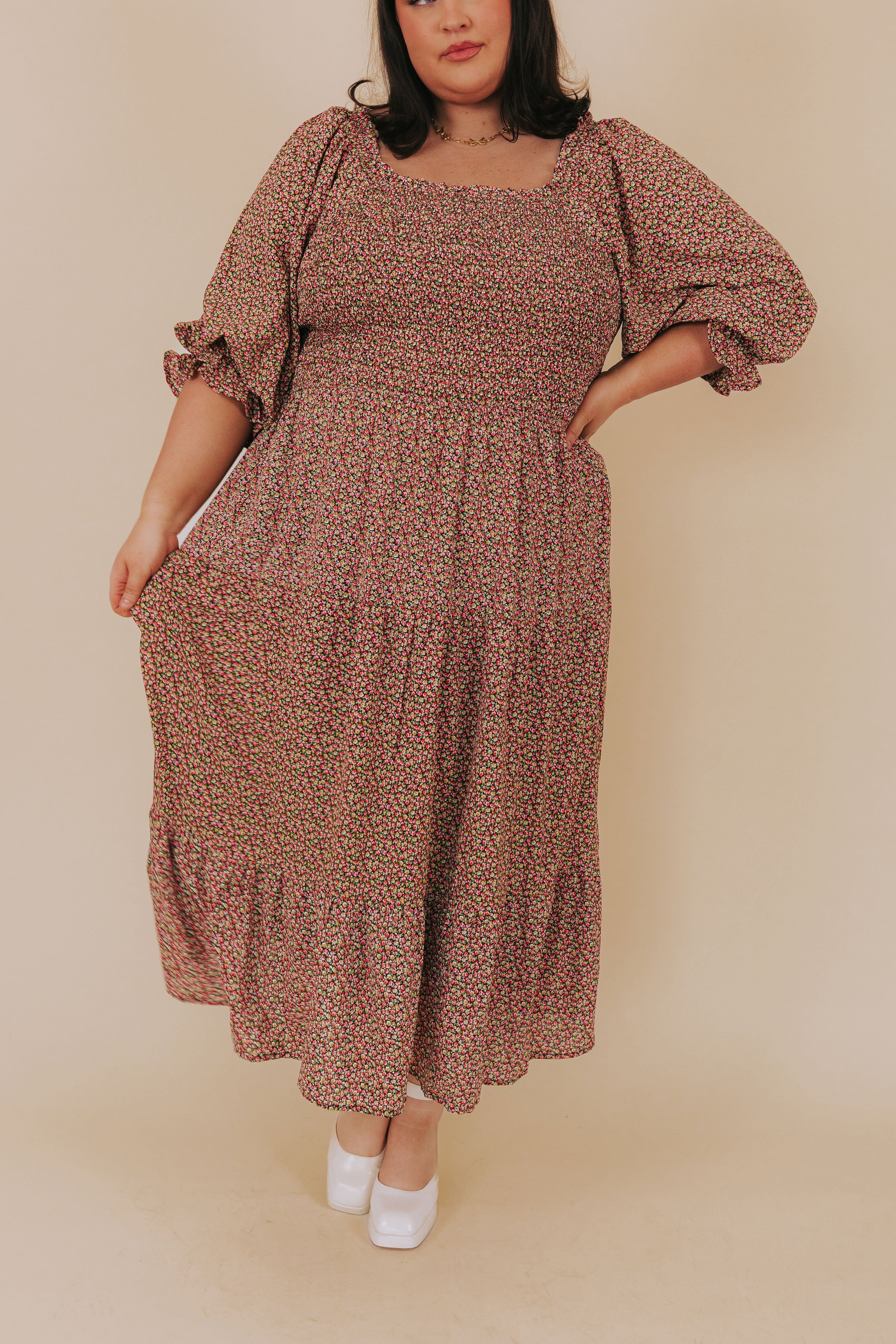 PLUS SIZE - Back Home Dress