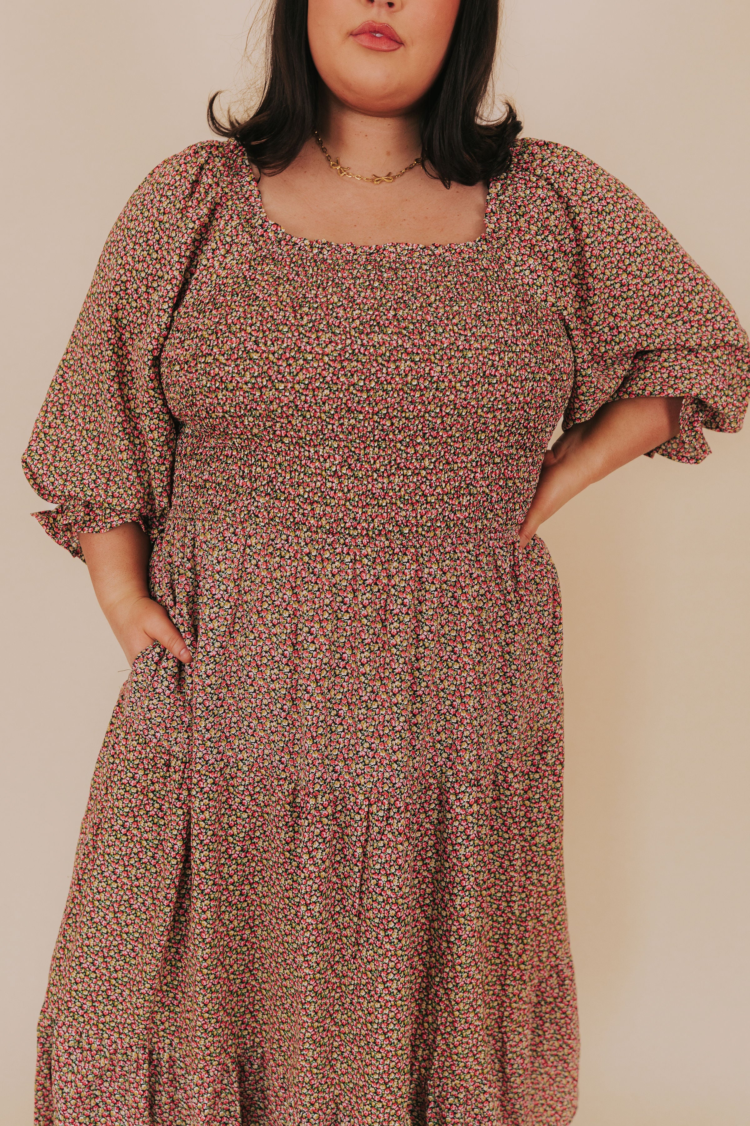 PLUS SIZE - Back Home Dress