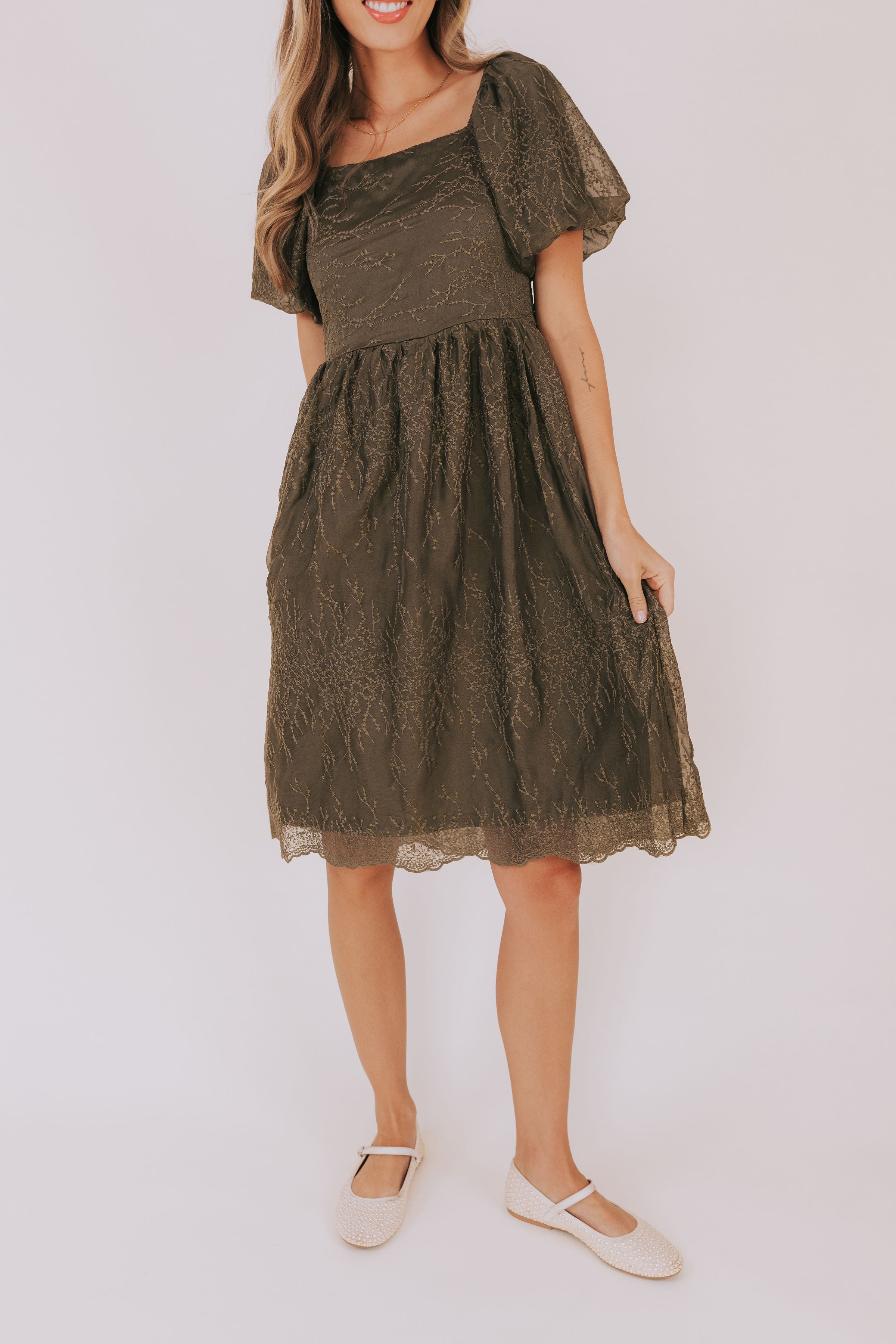 Extend An Olive Branch Dress