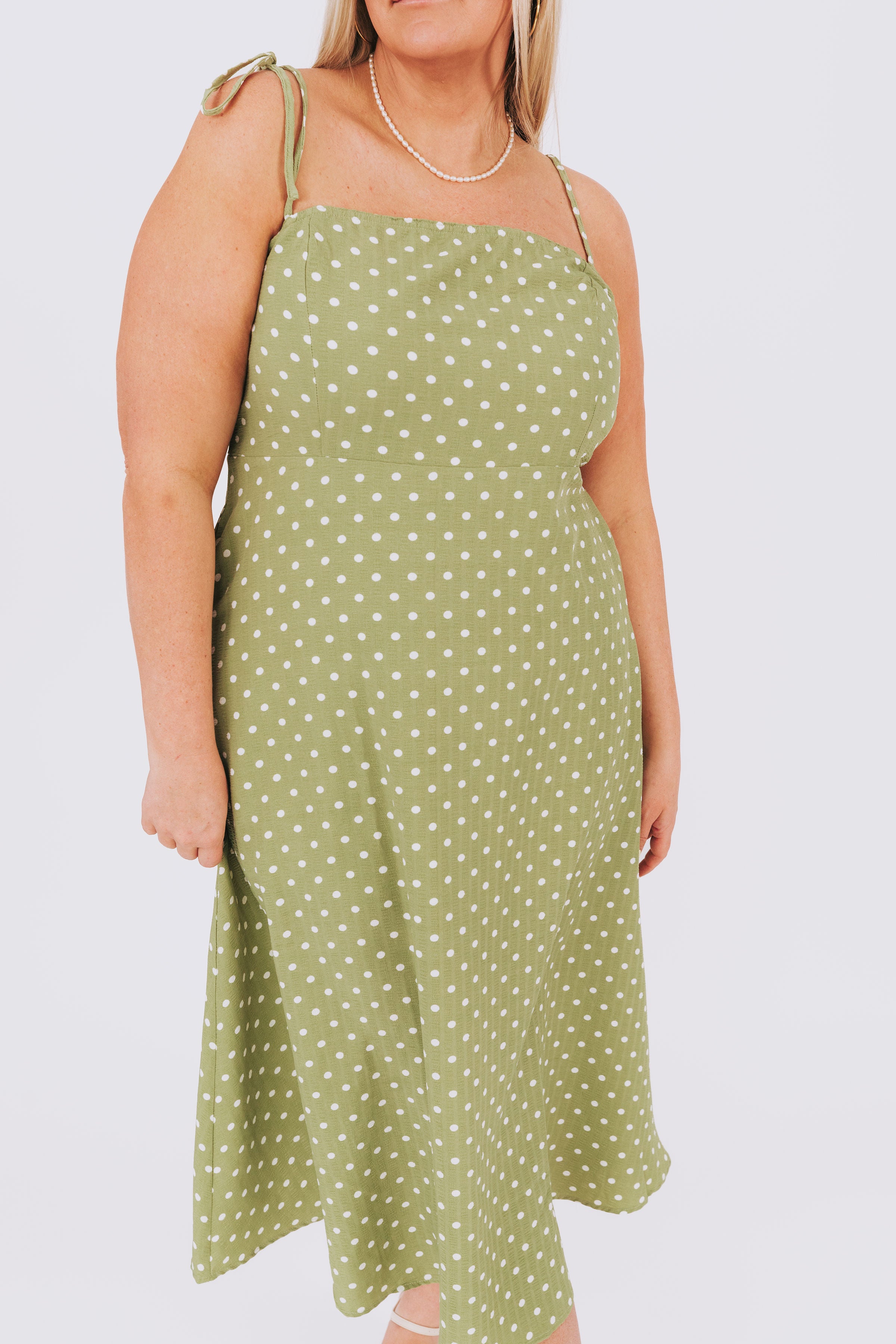 PLUS SIZE - Polka Dot Envy Dress