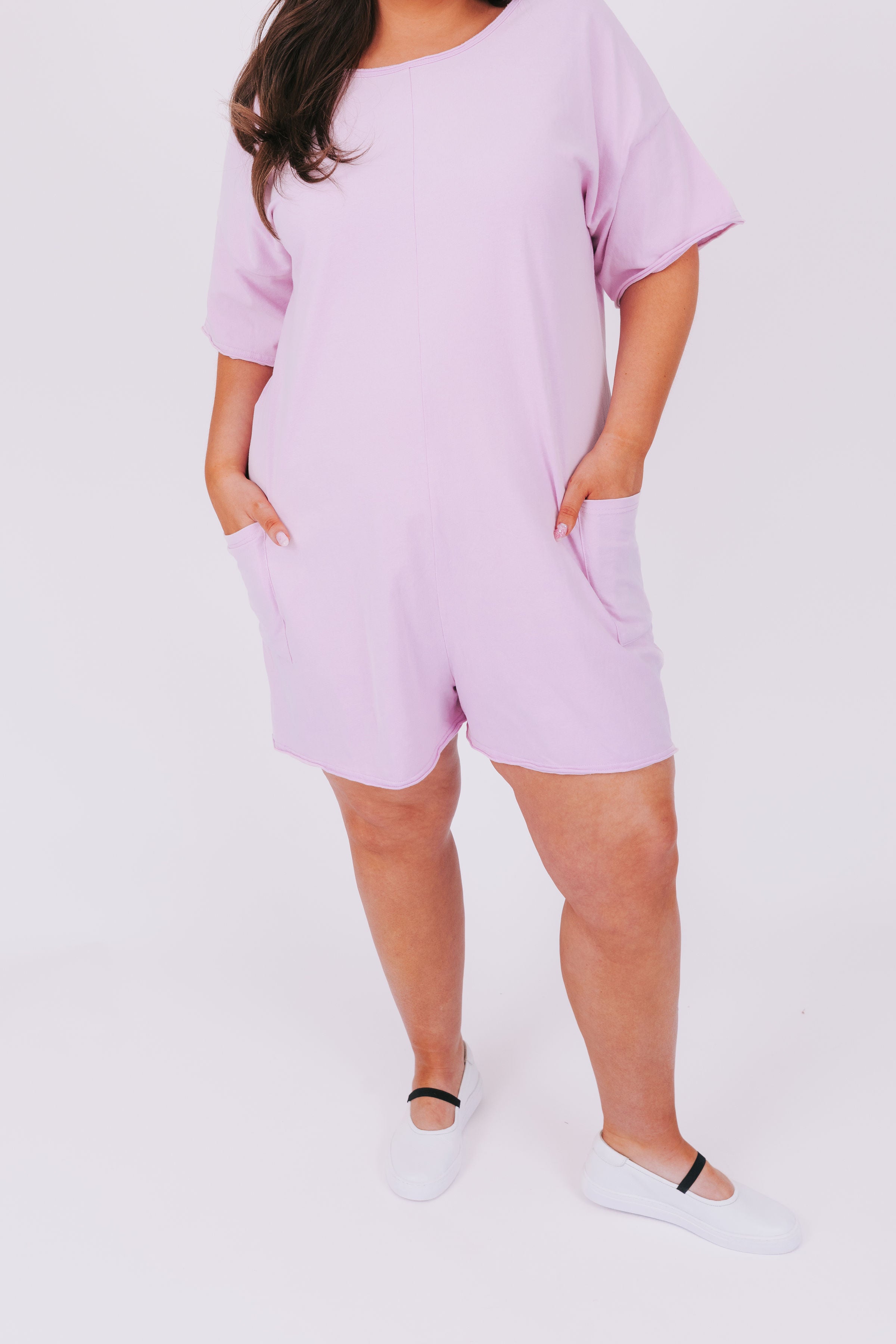 PLUS SIZE - Grape Bubblegum Romper