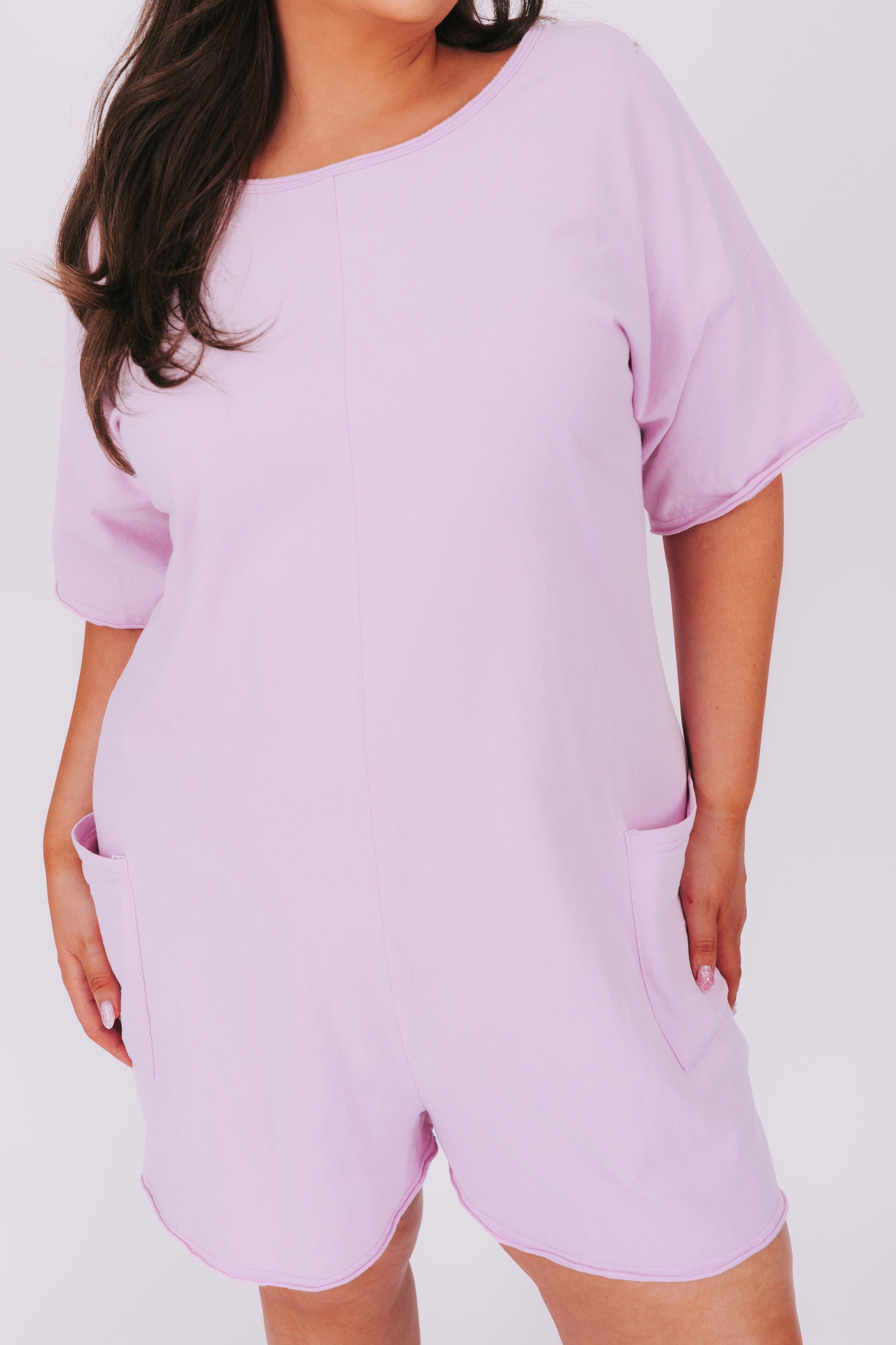 PLUS SIZE - Grape Bubblegum Romper