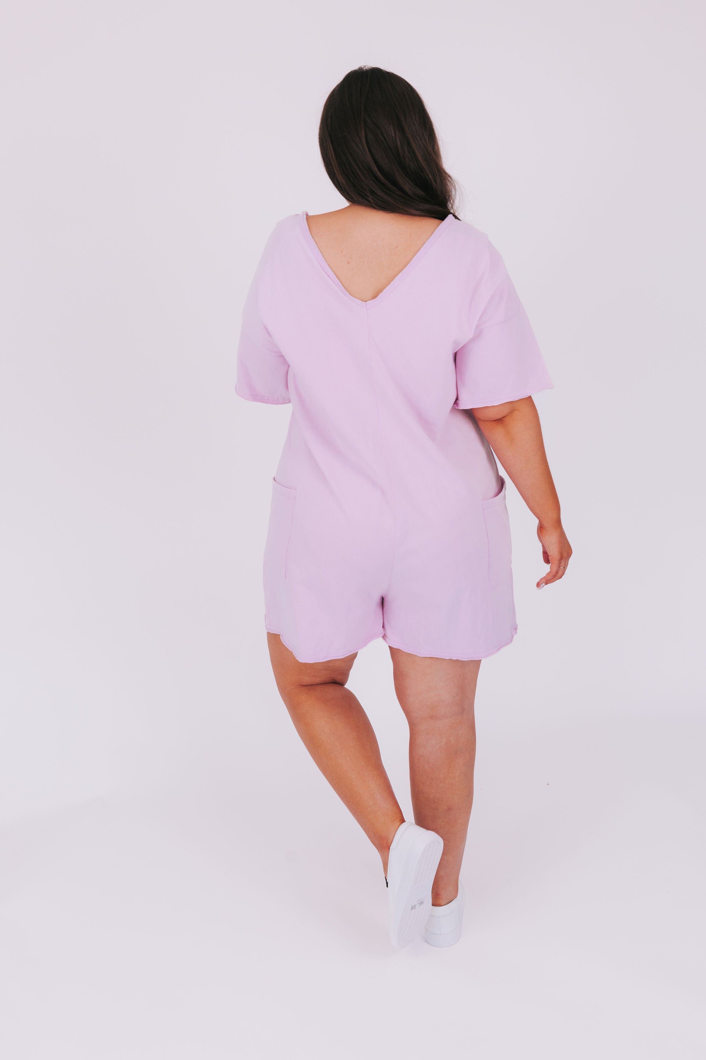 PLUS SIZE - Grape Bubblegum Romper