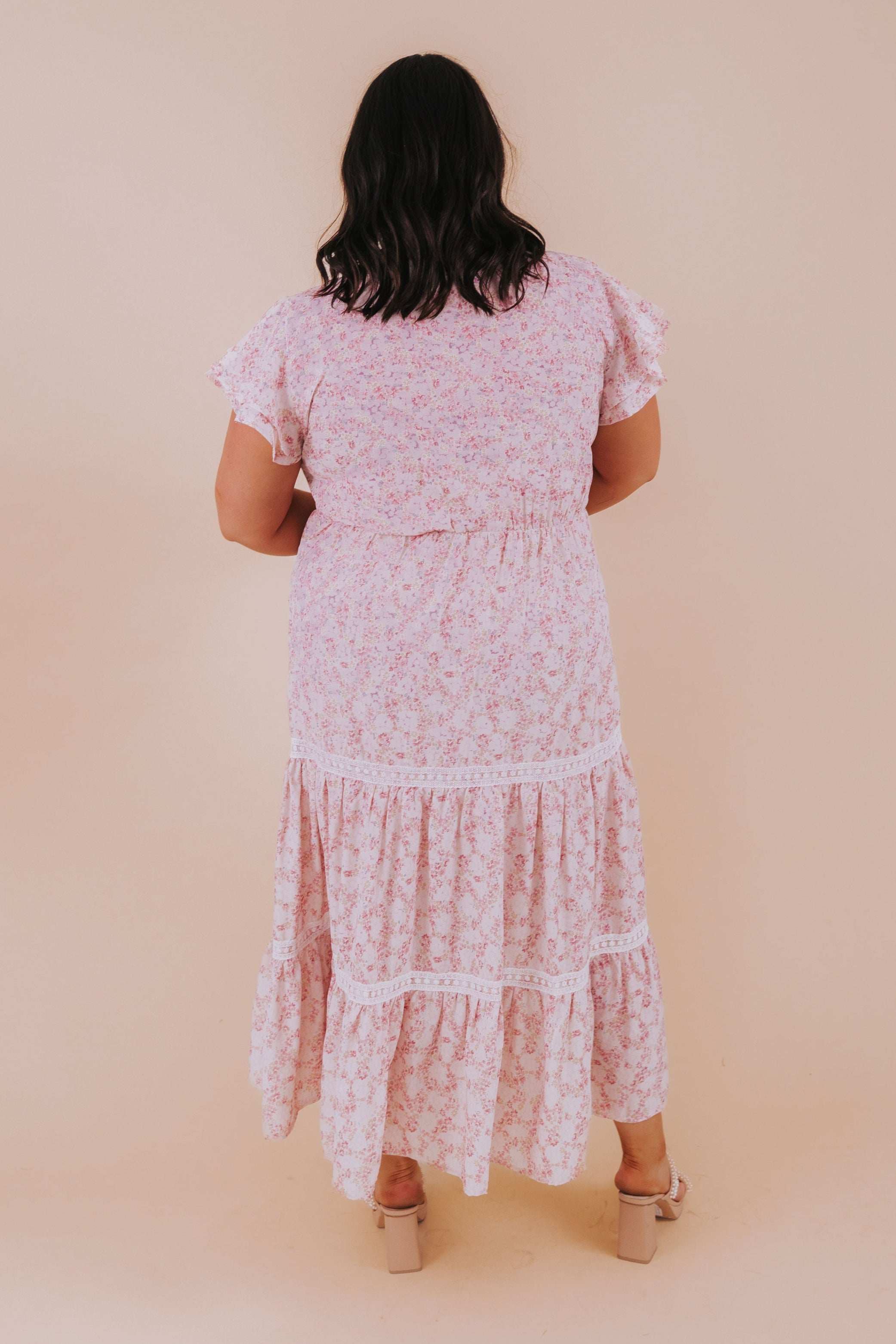 PLUS SIZE - Peach Tart Dress