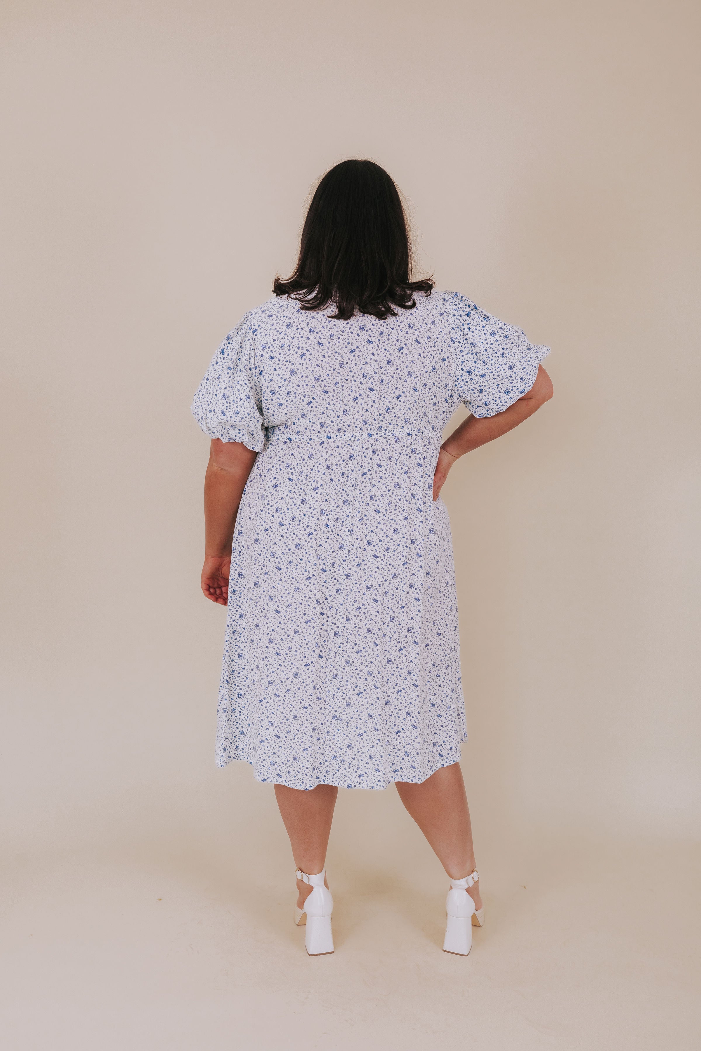 PLUS SIZE - Bluebell Drift Dress