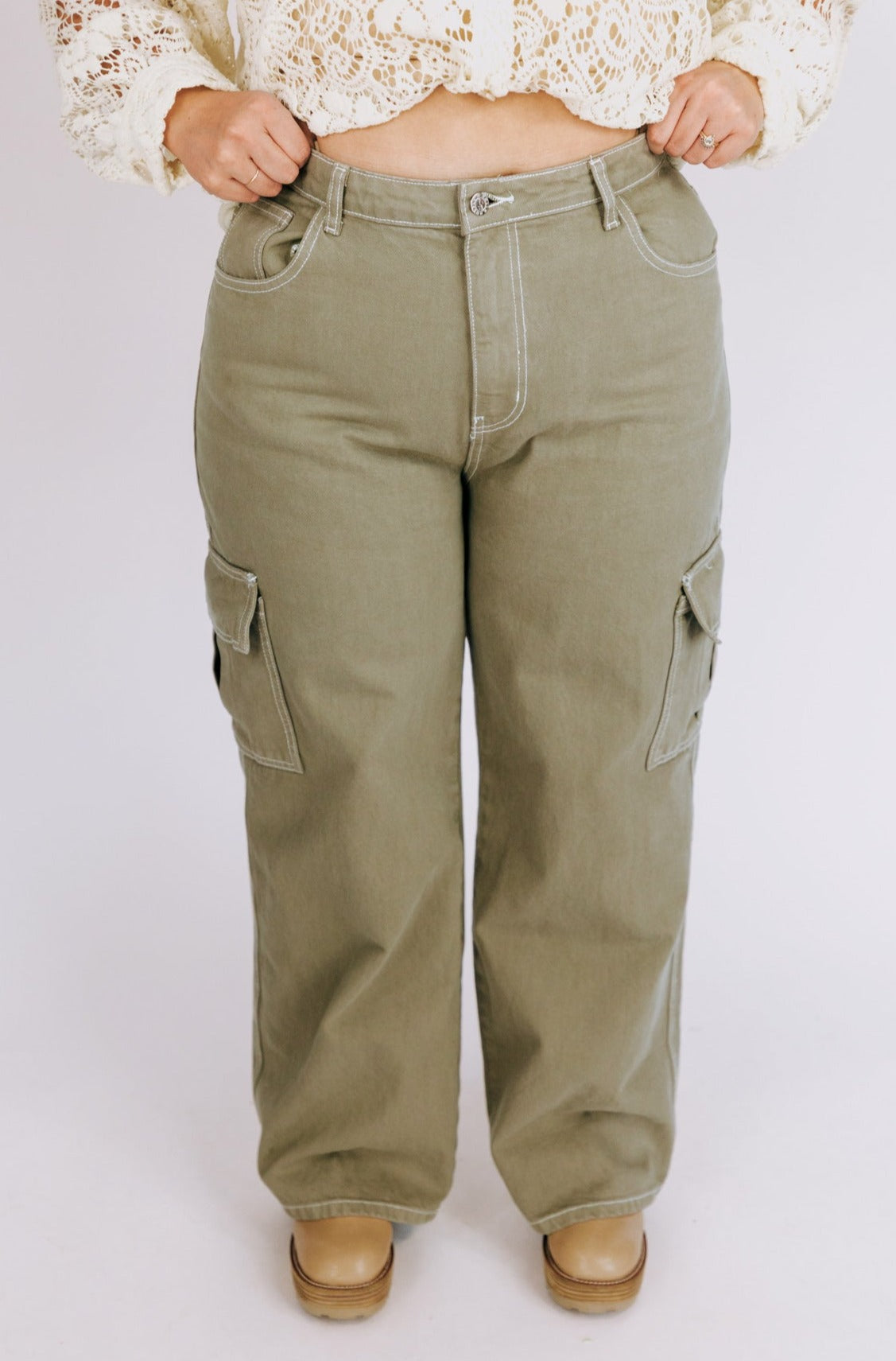 Mayoral Baby Girl's Embroidered Denim Pants with Belt - Mayoral - Mayoral  Spring/Summer 2021