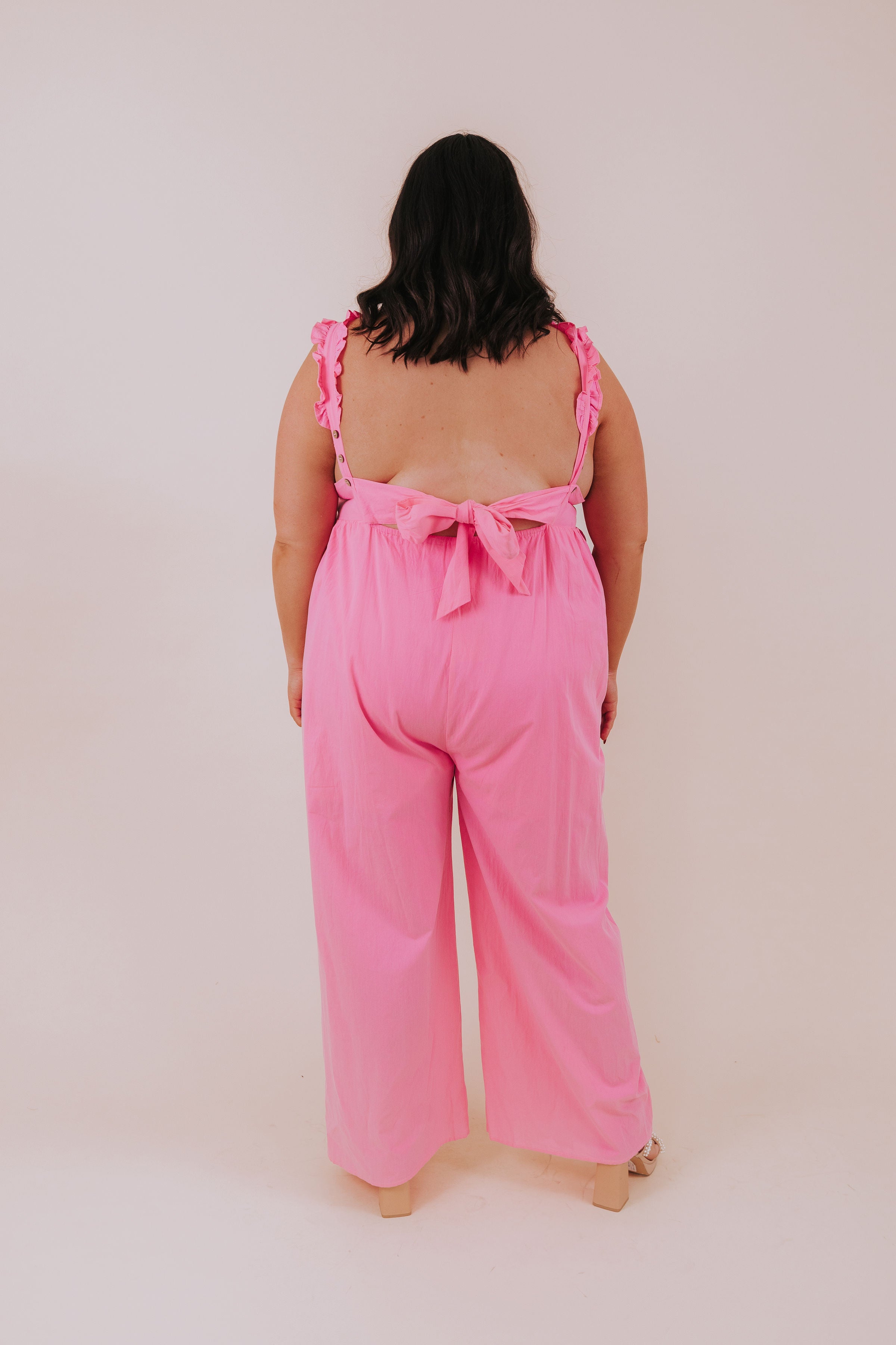 PLUS SIZE - Pretty In Pink Jumpsuit