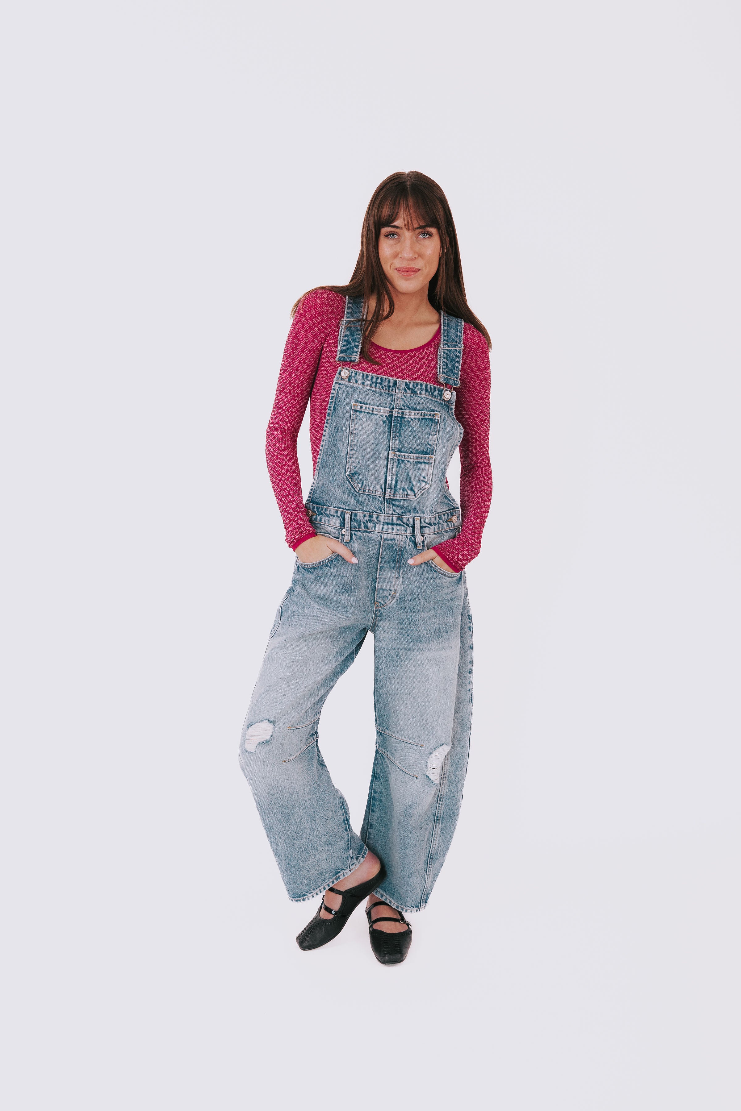 FREE PEOPLE - Good Luck Barrel Overalls - 2 Colors!