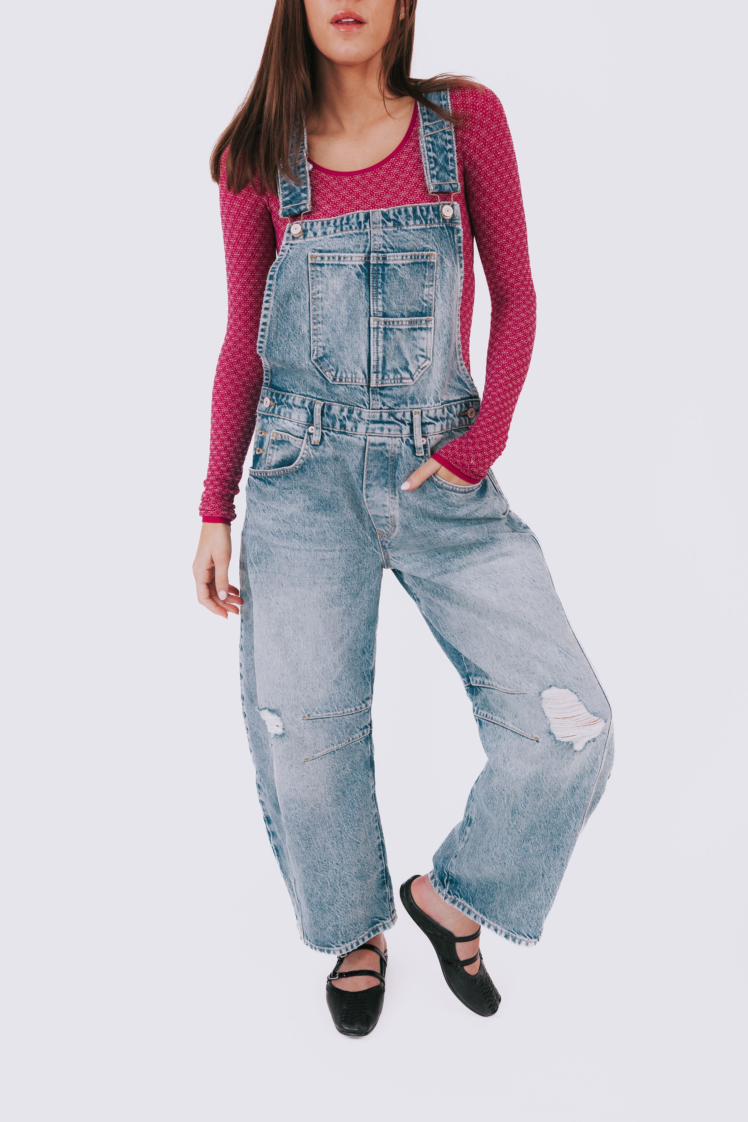 FREE PEOPLE - Good Luck Barrel Overalls - 2 Colors!