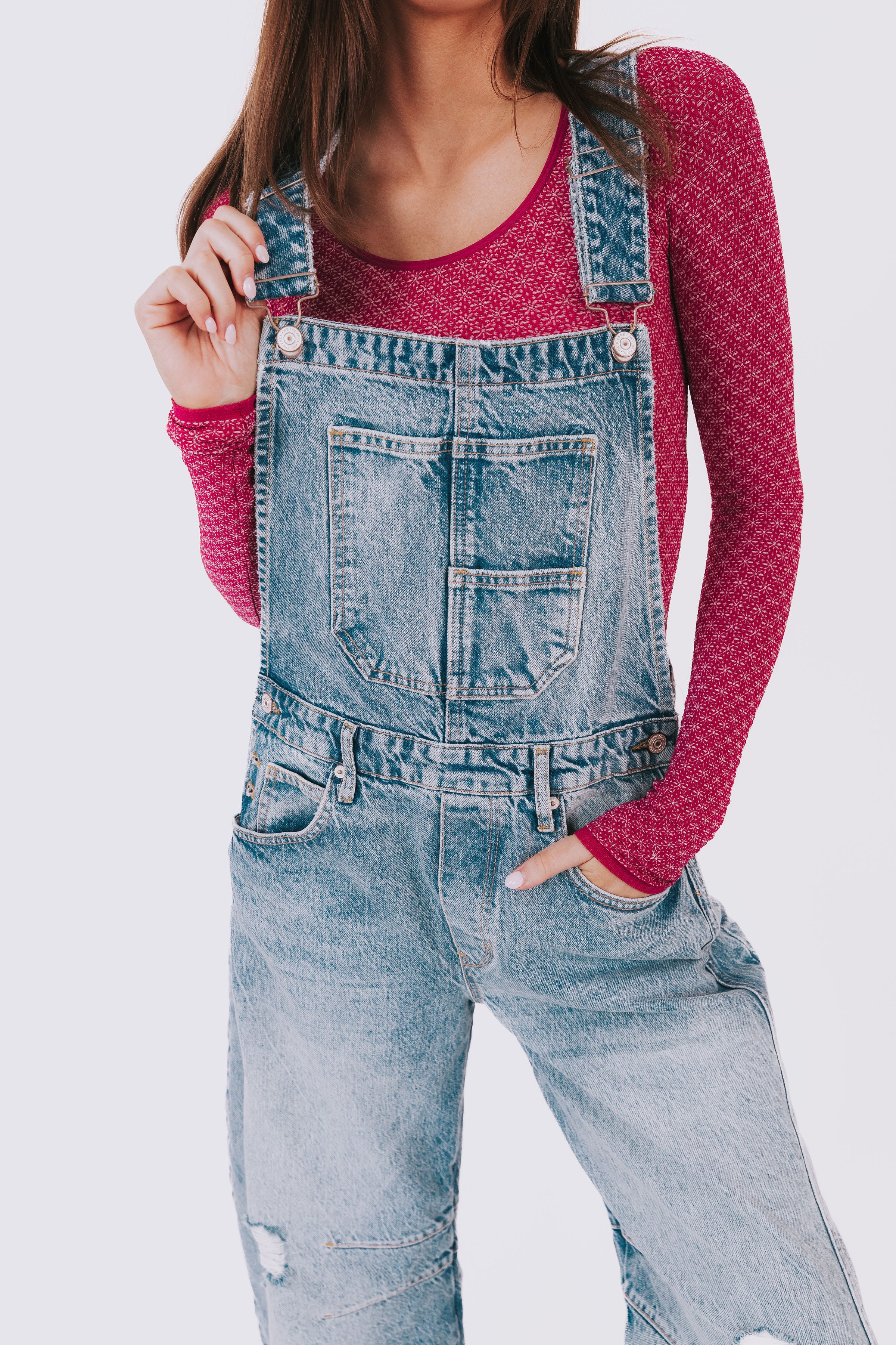 FREE PEOPLE - Good Luck Barrel Overalls - 2 Colors!