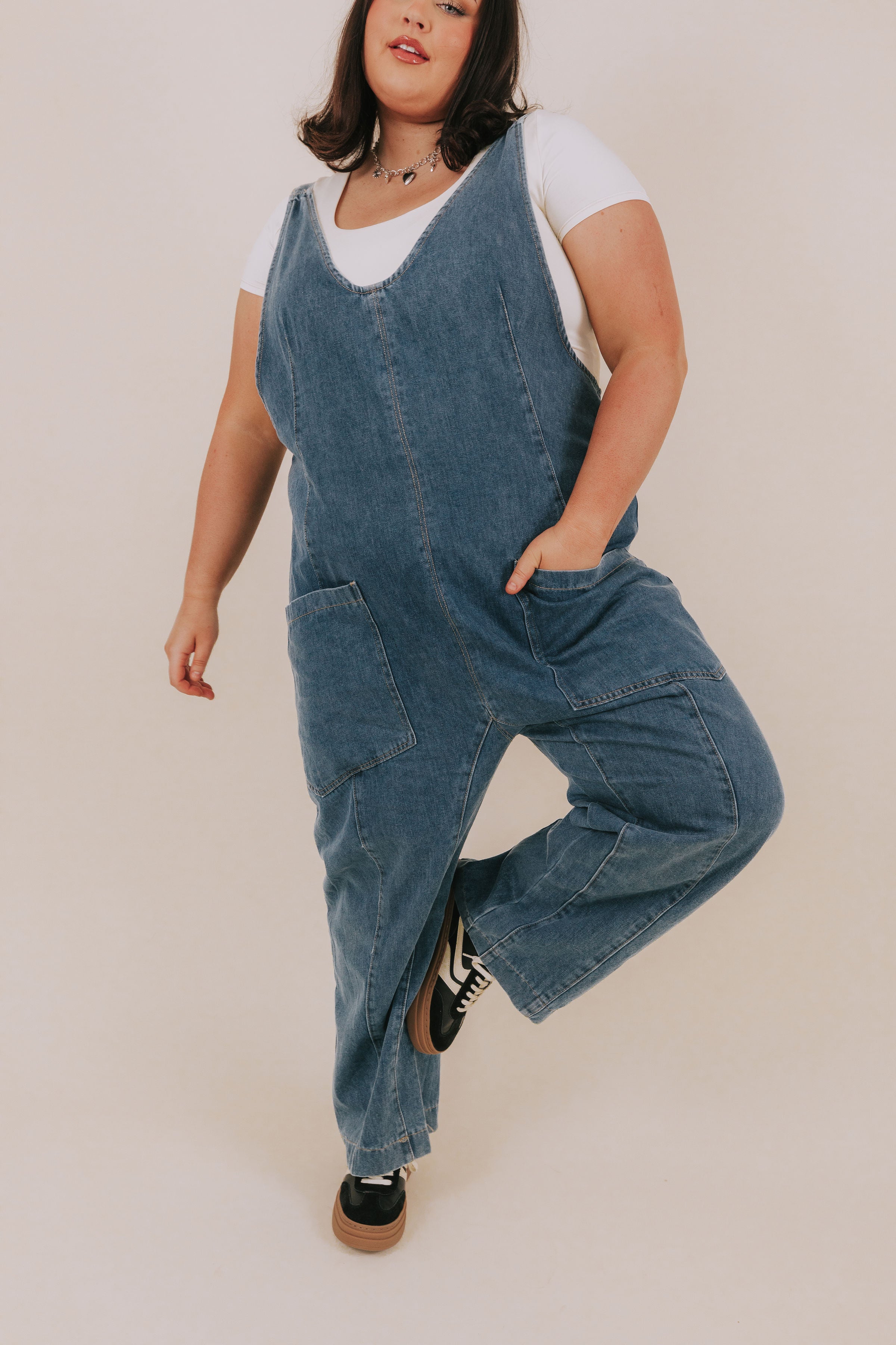 PLUS SIZE - One More Time Overalls