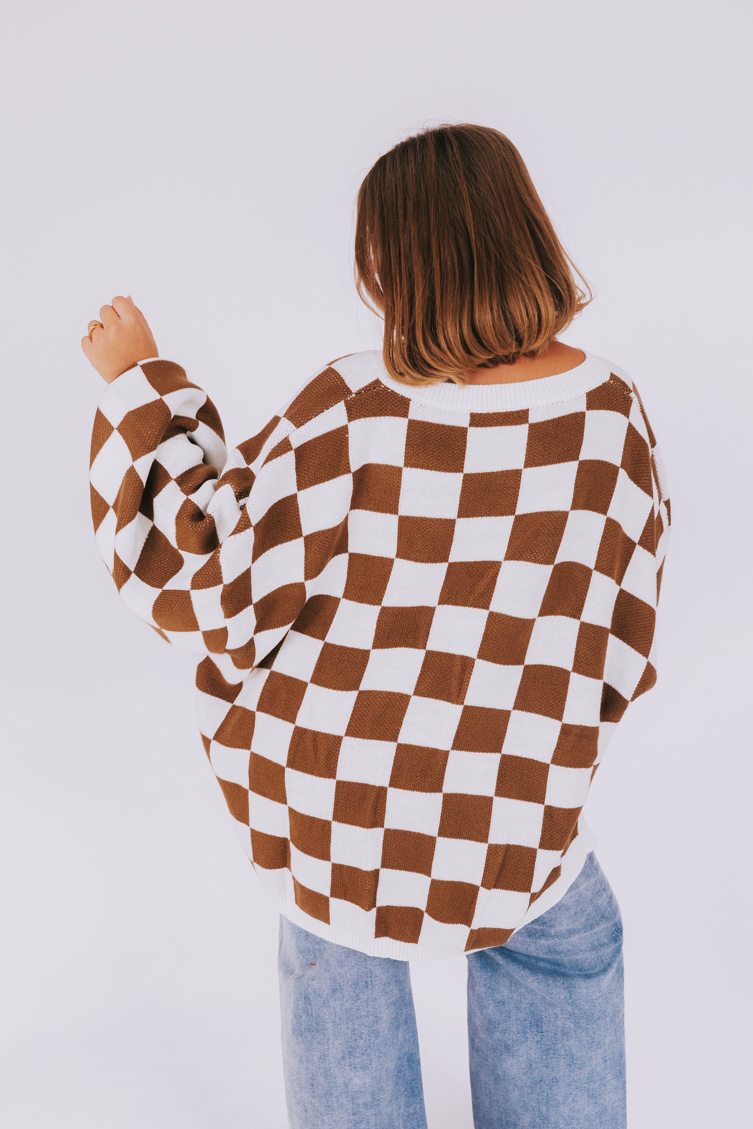 PLUS SIZE - On The Grid Sweater