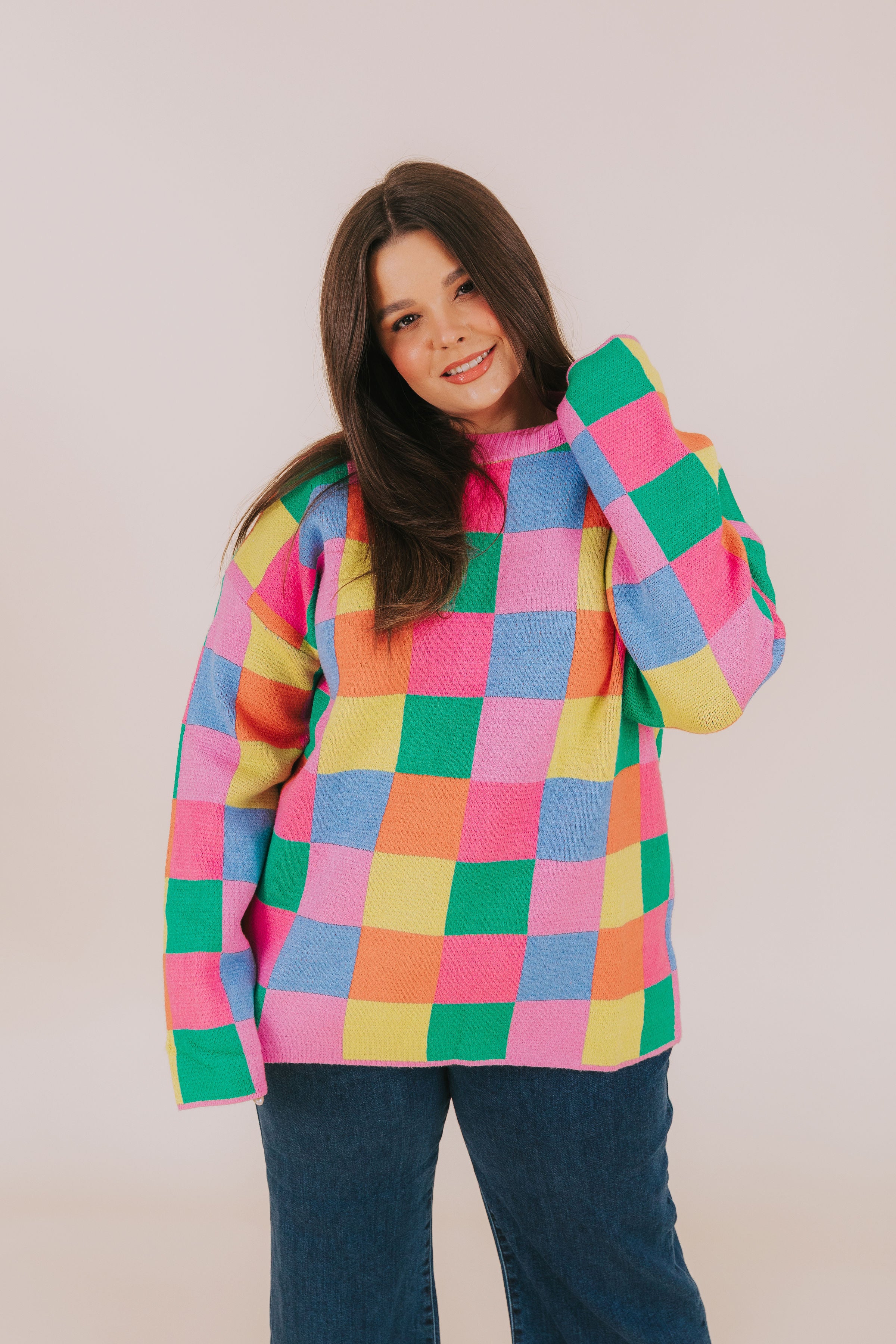 PLUS SIZE - Between Places Sweater