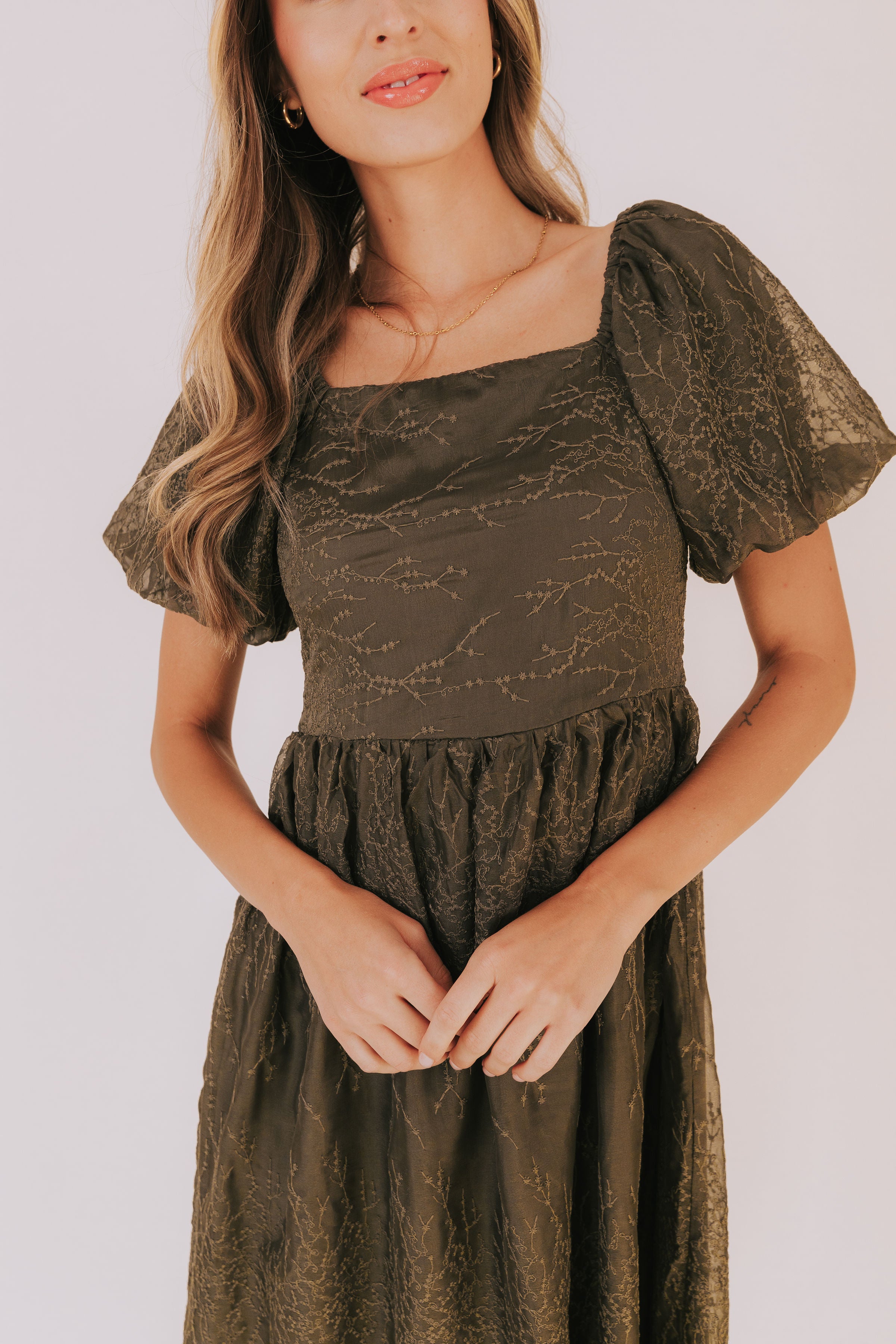 Extend An Olive Branch Dress