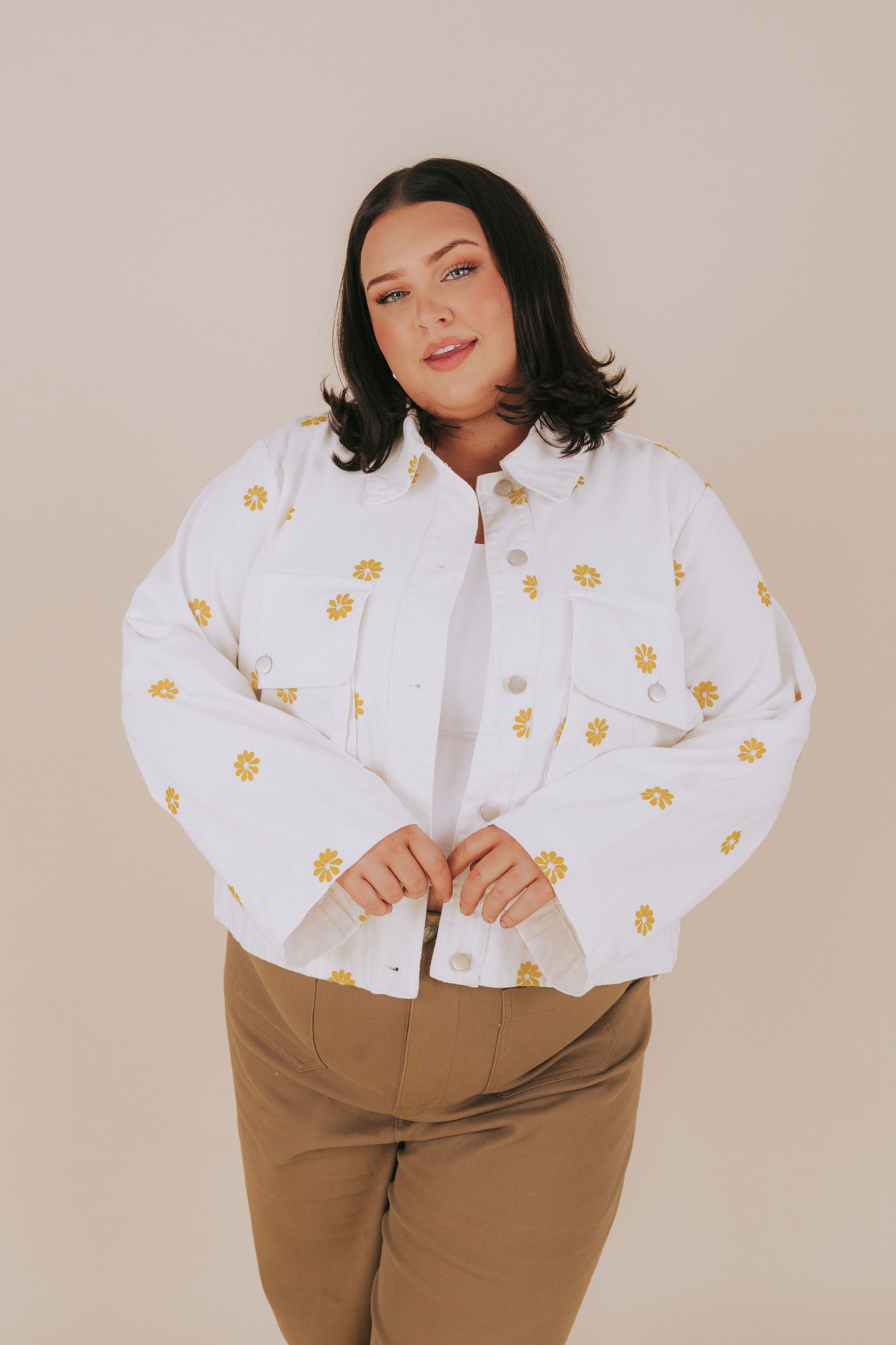 PLUS SIZE - Learn To Fly Denim Jacket