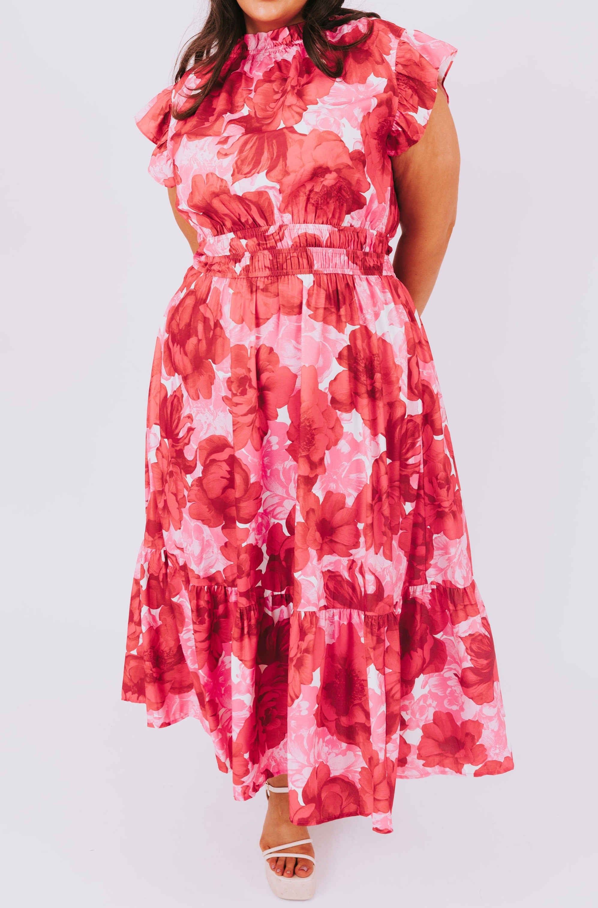 PLUS SIZE - Pink Haze Dress