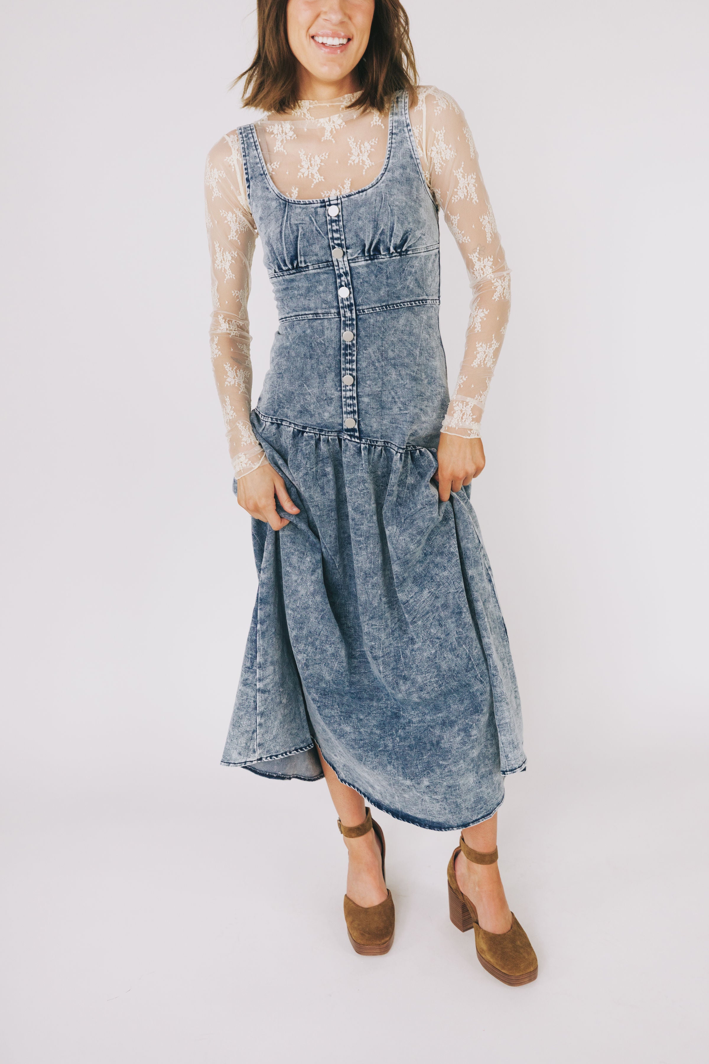 Round Trip Denim Dress