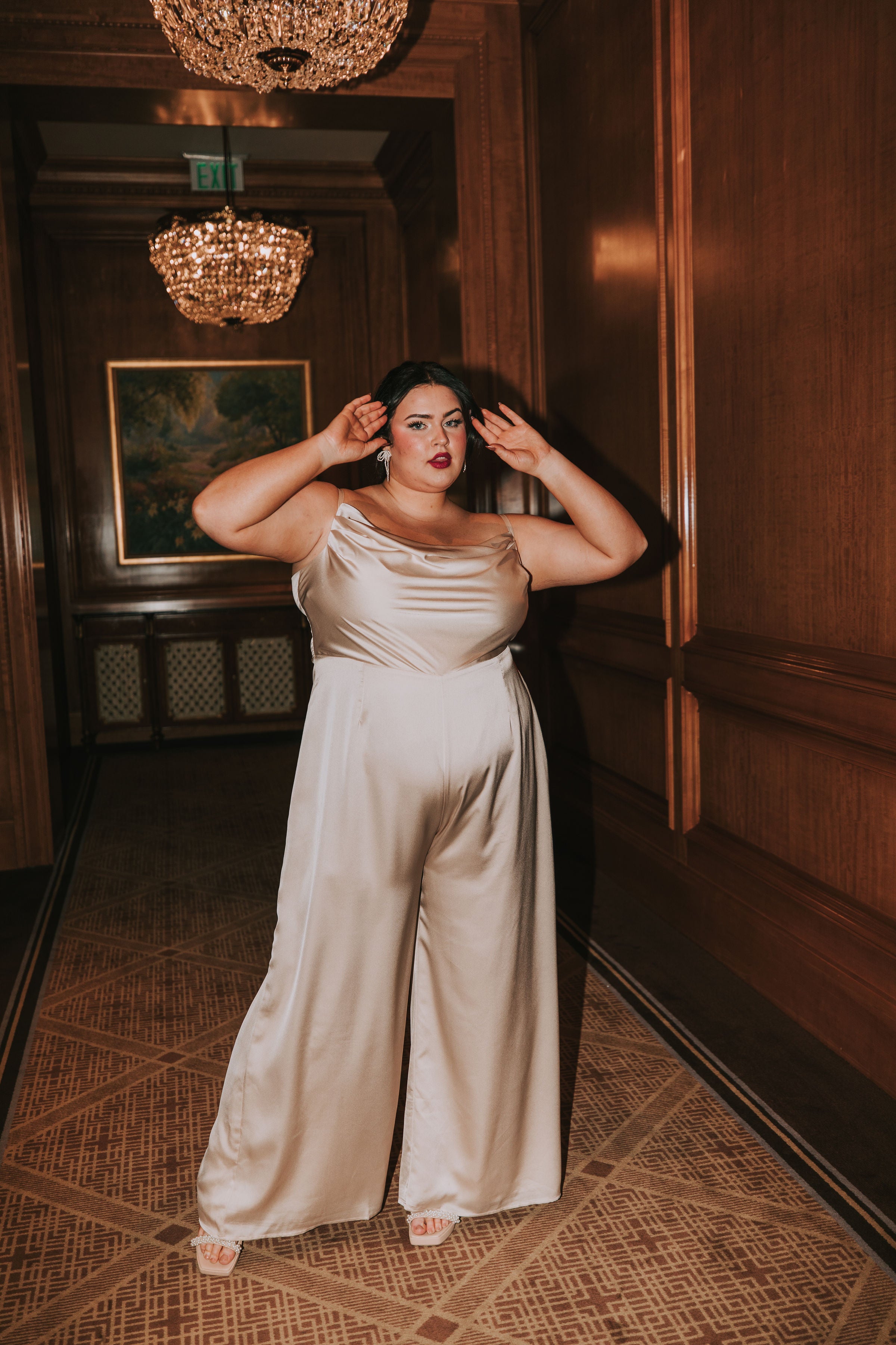 PLUS SIZE - At The Chateau Jumpsuit