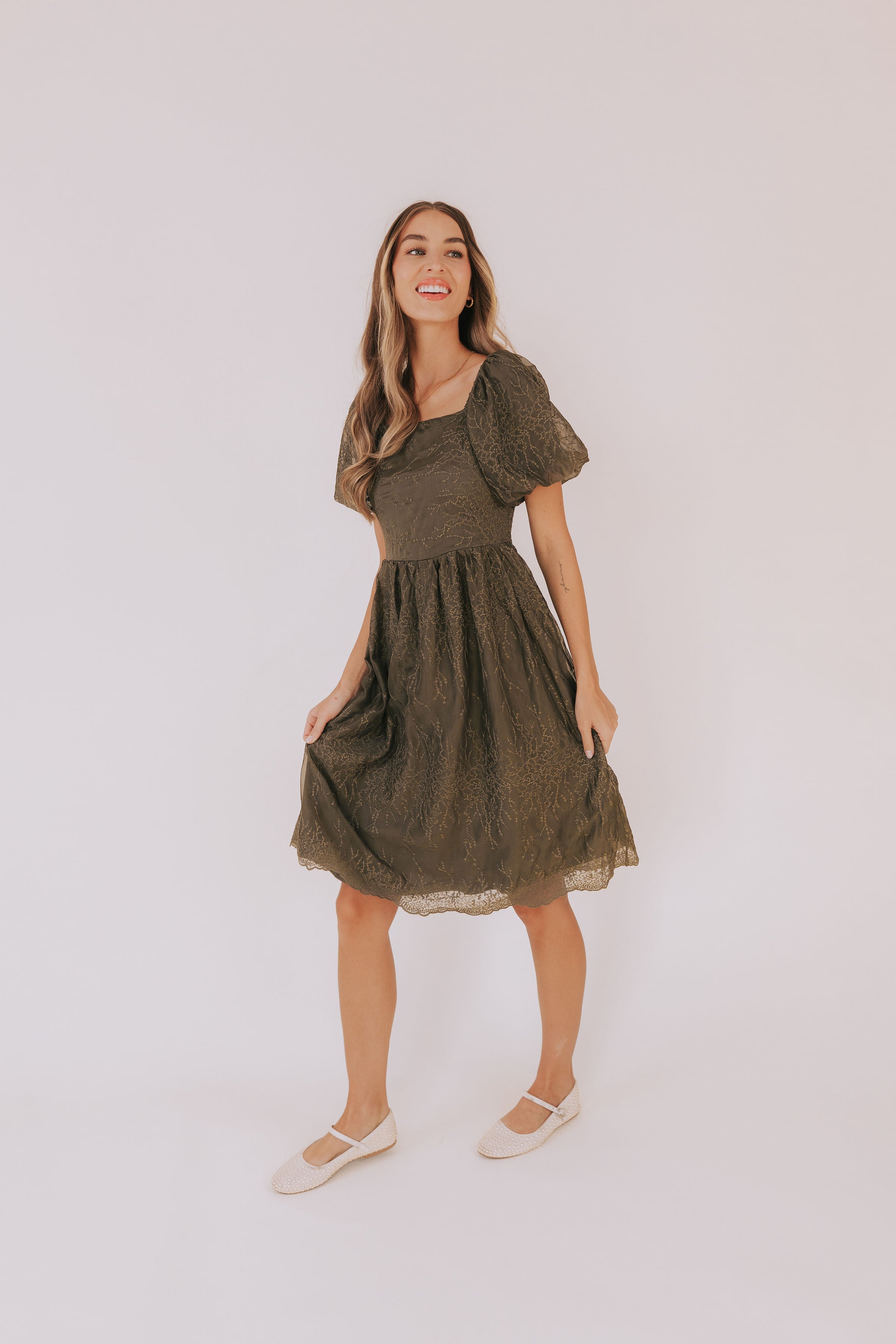 Extend An Olive Branch Dress