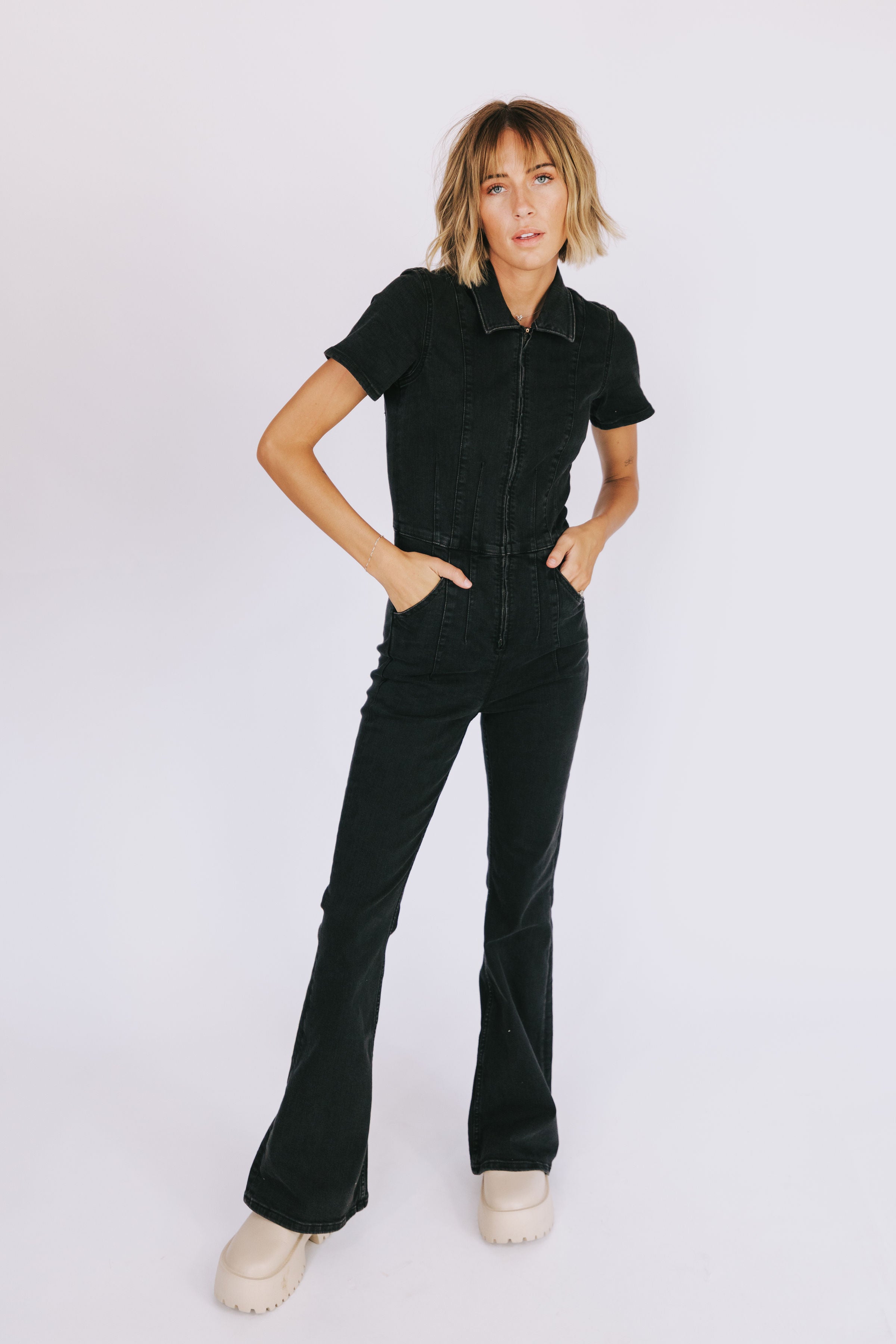 FREE PEOPLE - Jayde Flare Jumpsuit - 4 Colors!