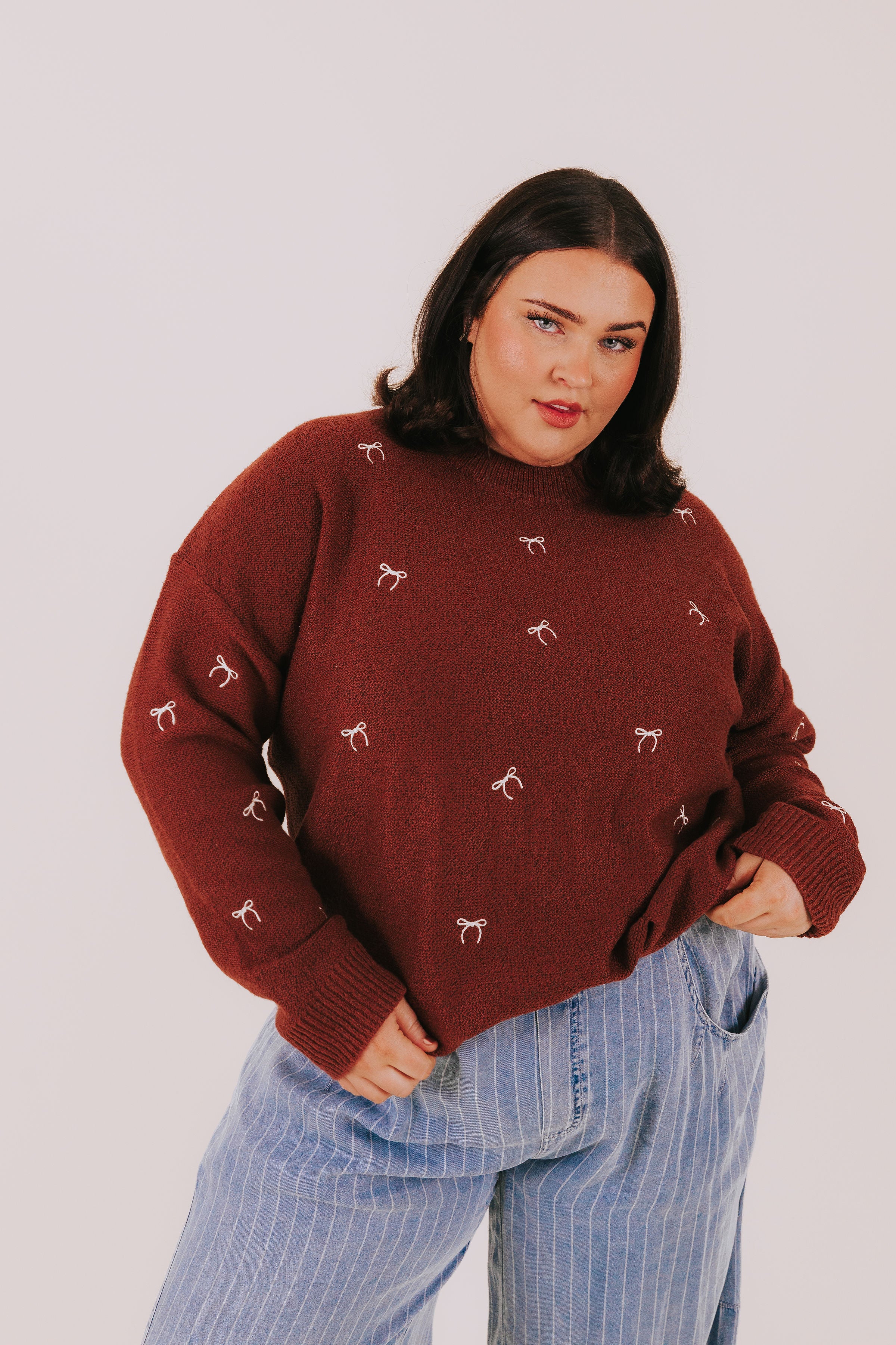 PLUS SIZE - Put A Bow On It Top