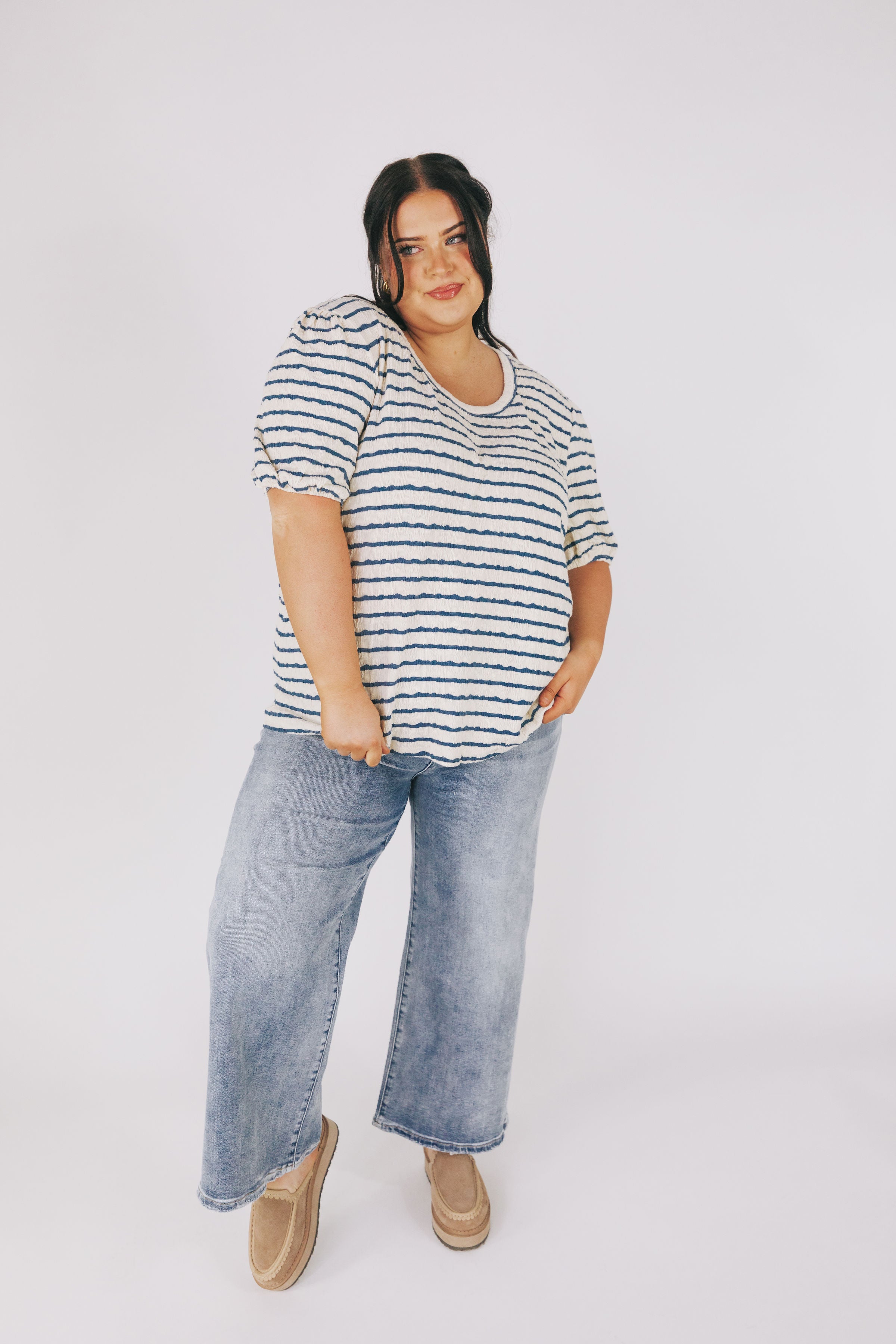 PLUS SIZE - Coastal Chic Top