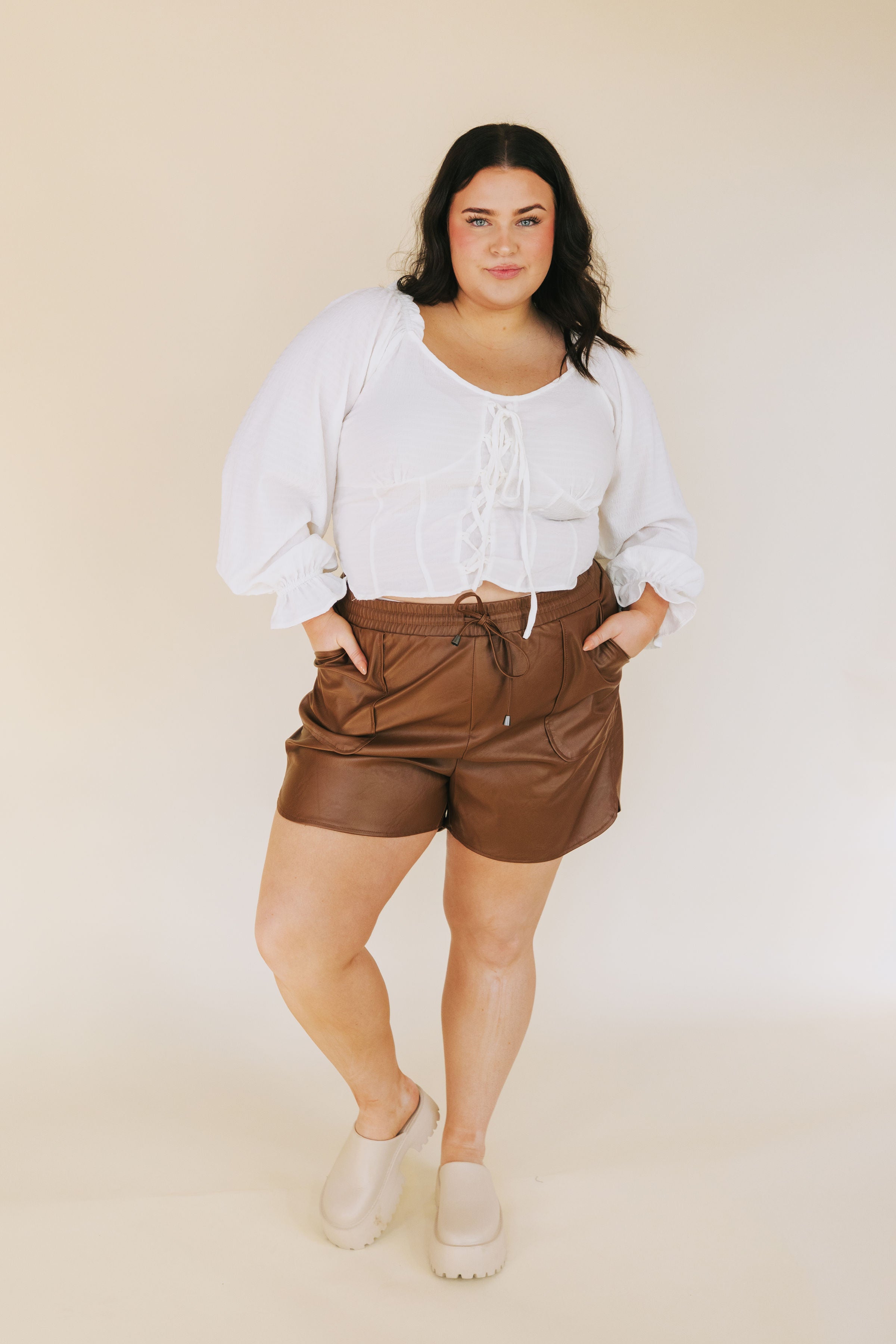 Plus size deals city shorts