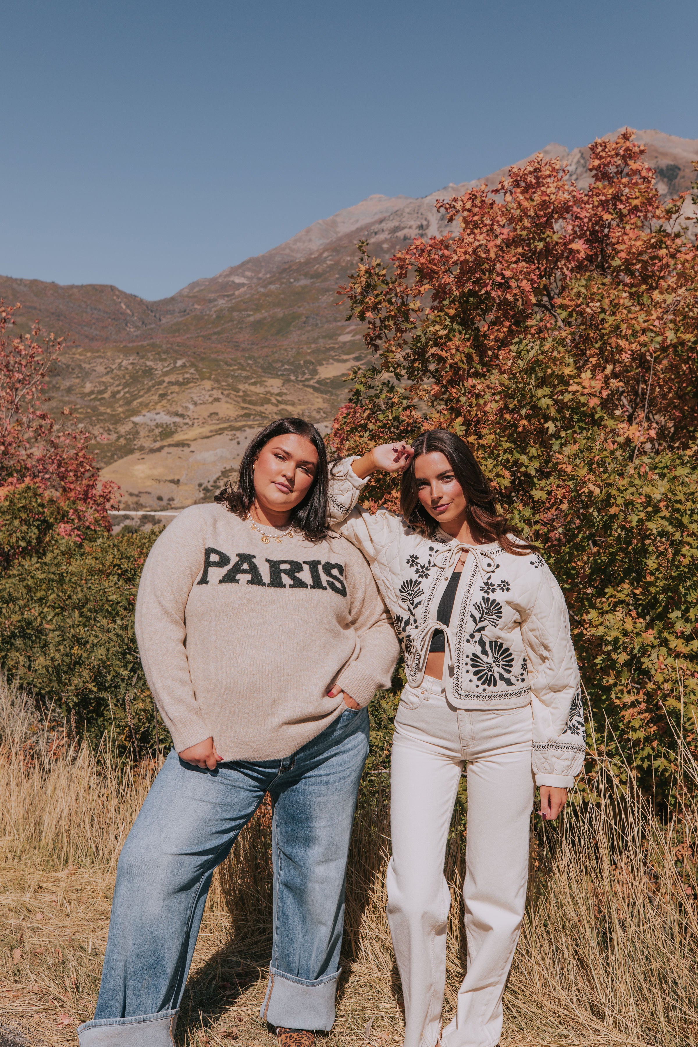 PLUS SIZE - Take Me To Paris Sweater