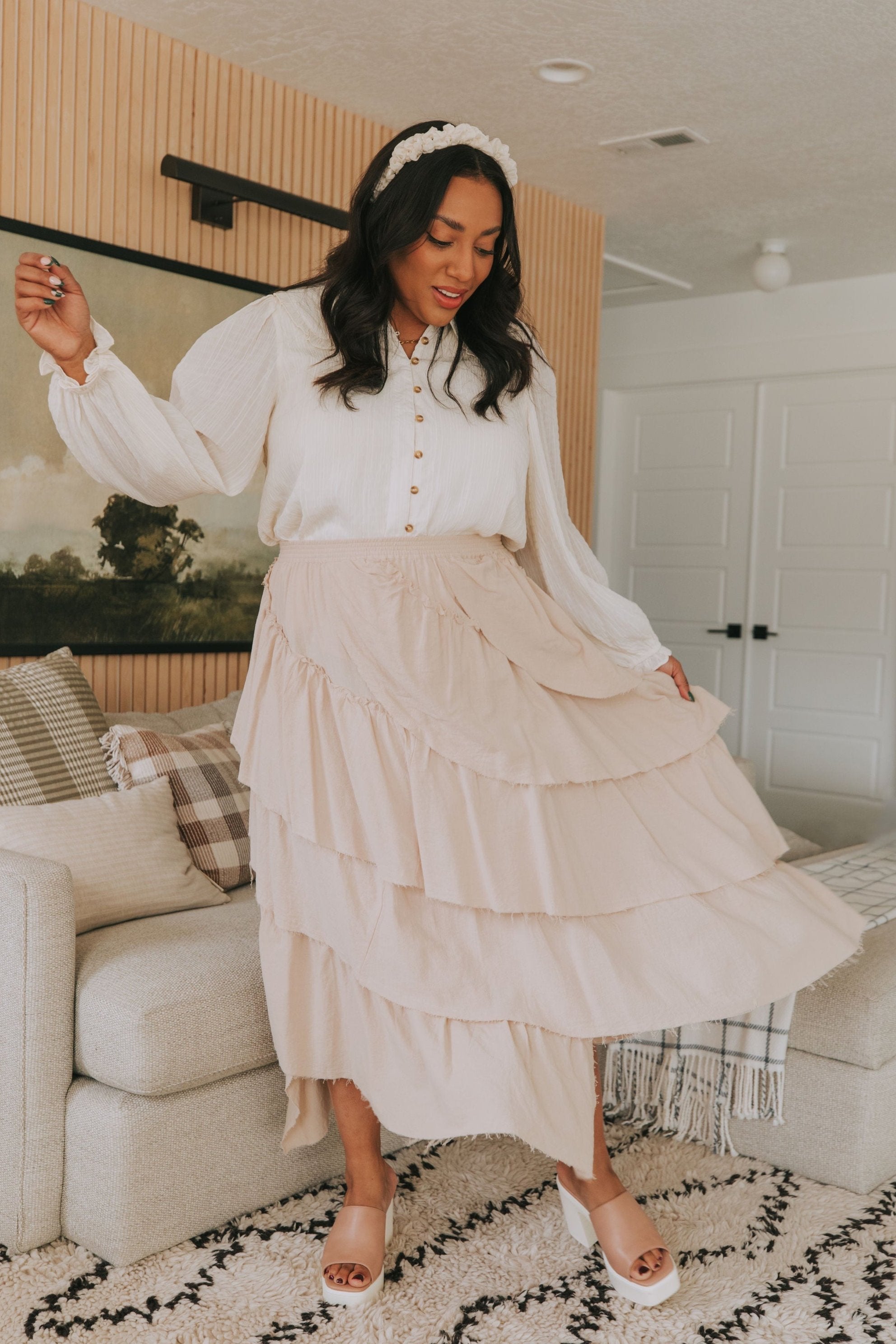 PLUS SIZE - Whimsical Voyage Skirt