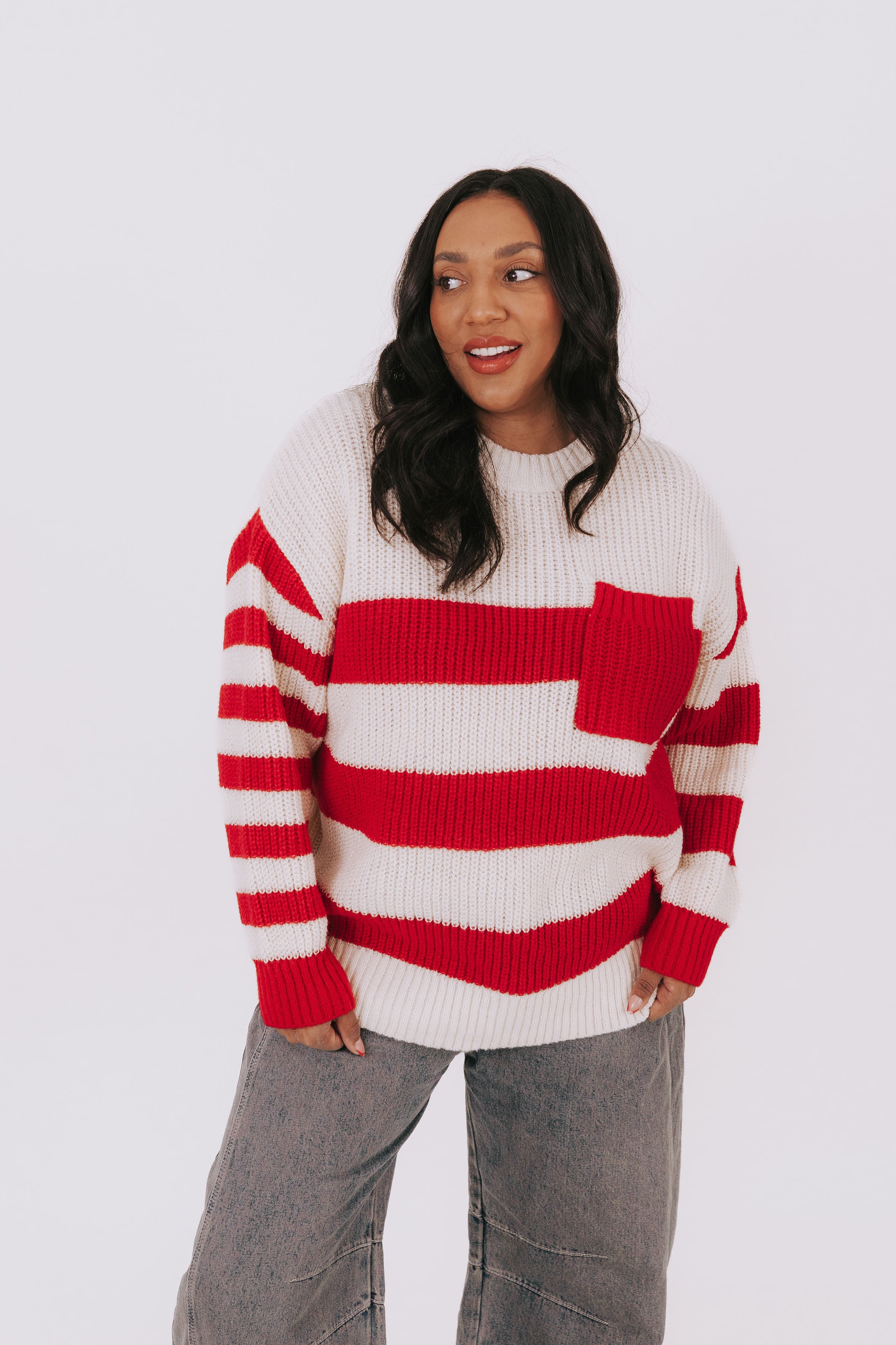 PLUS SIZE - Out Of My Mind Sweater - 2 Colors!