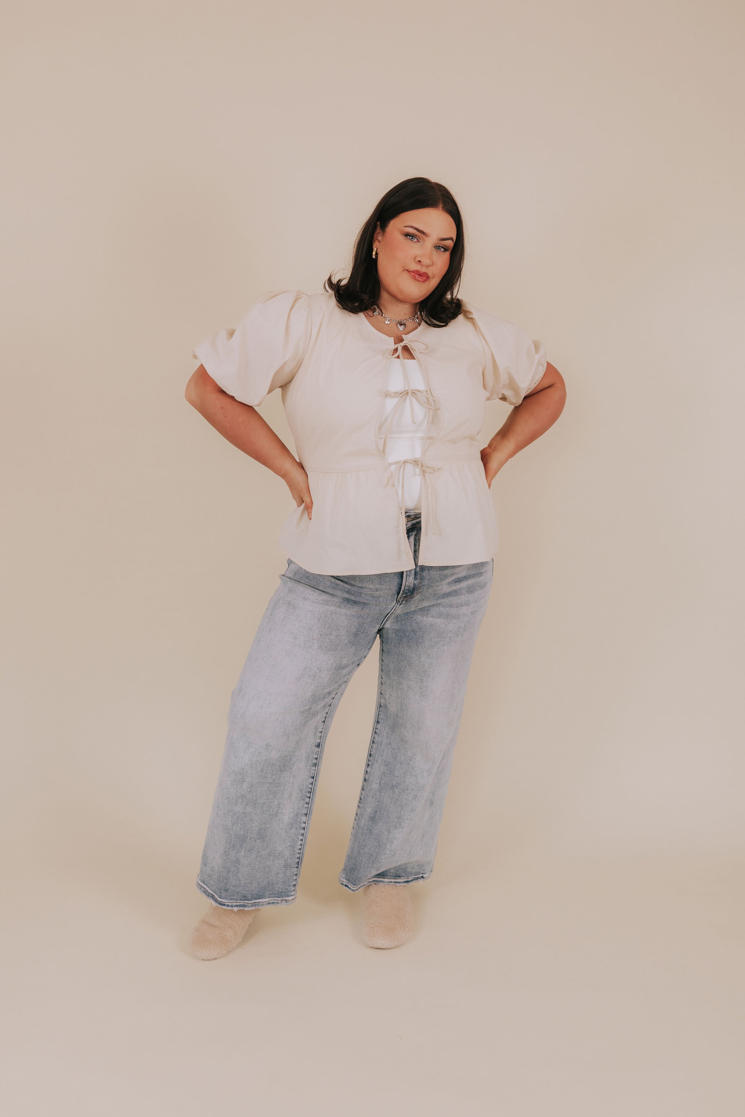 PLUS SIZE - Slow Down Time Top