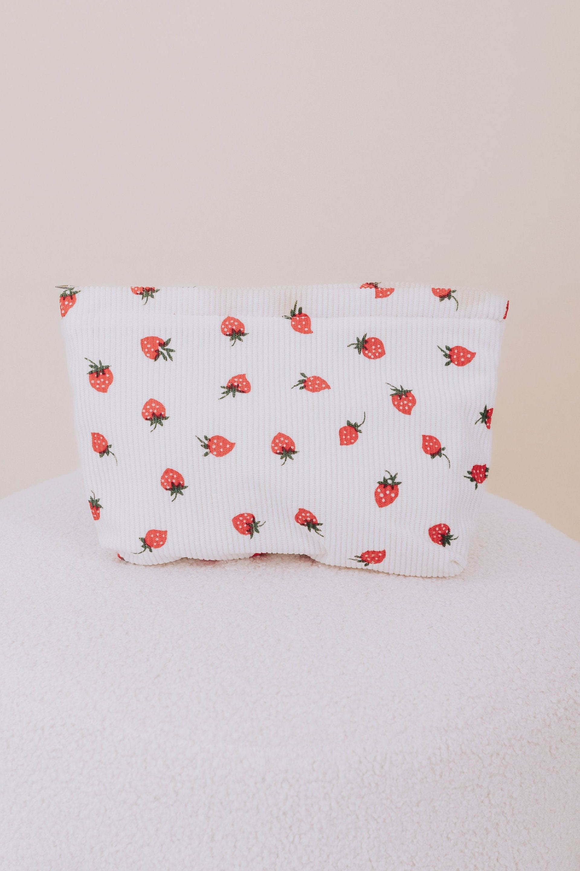 Strawberry Glam Makeup Bag