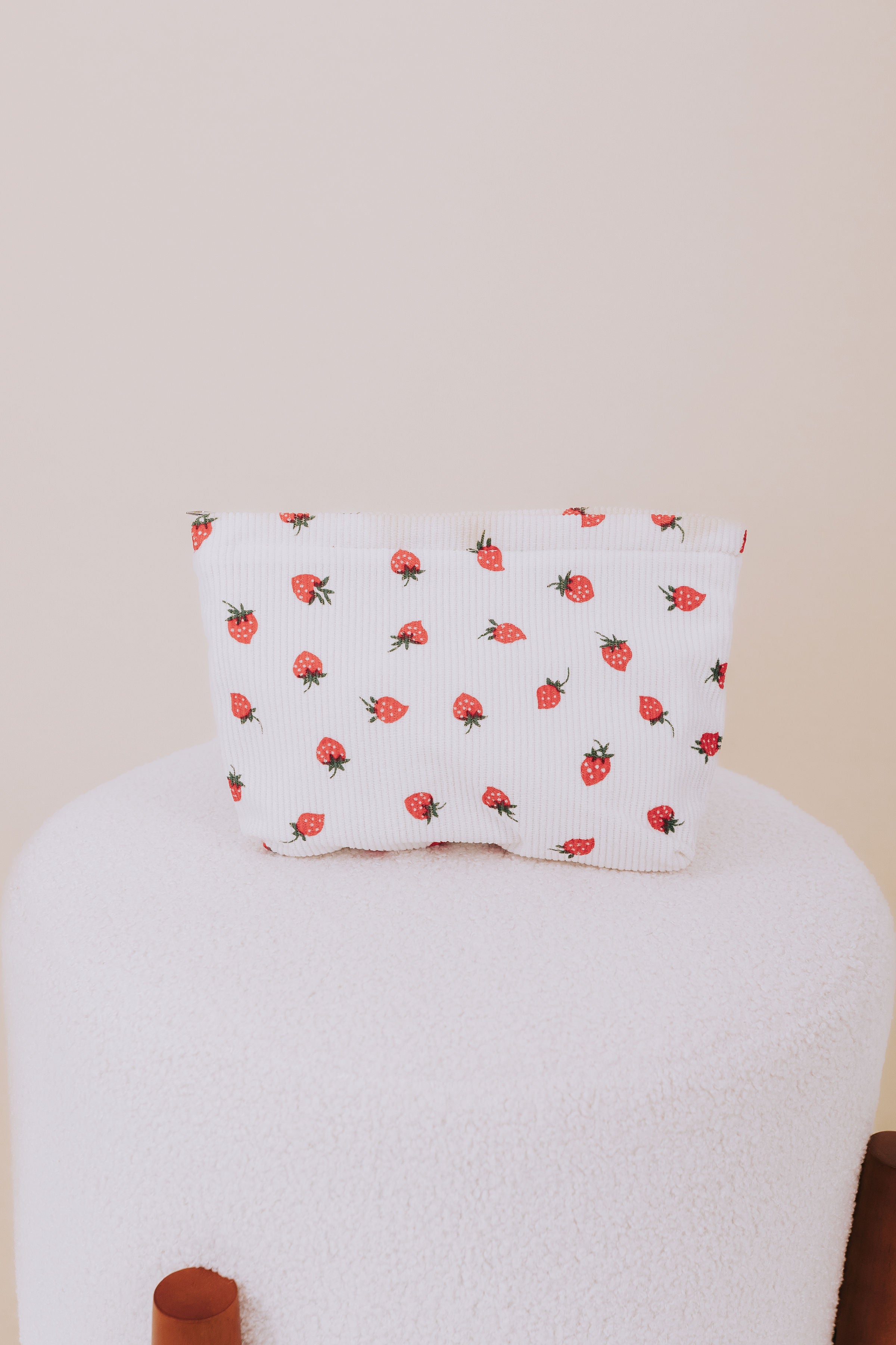 Strawberry Glam Makeup Bag