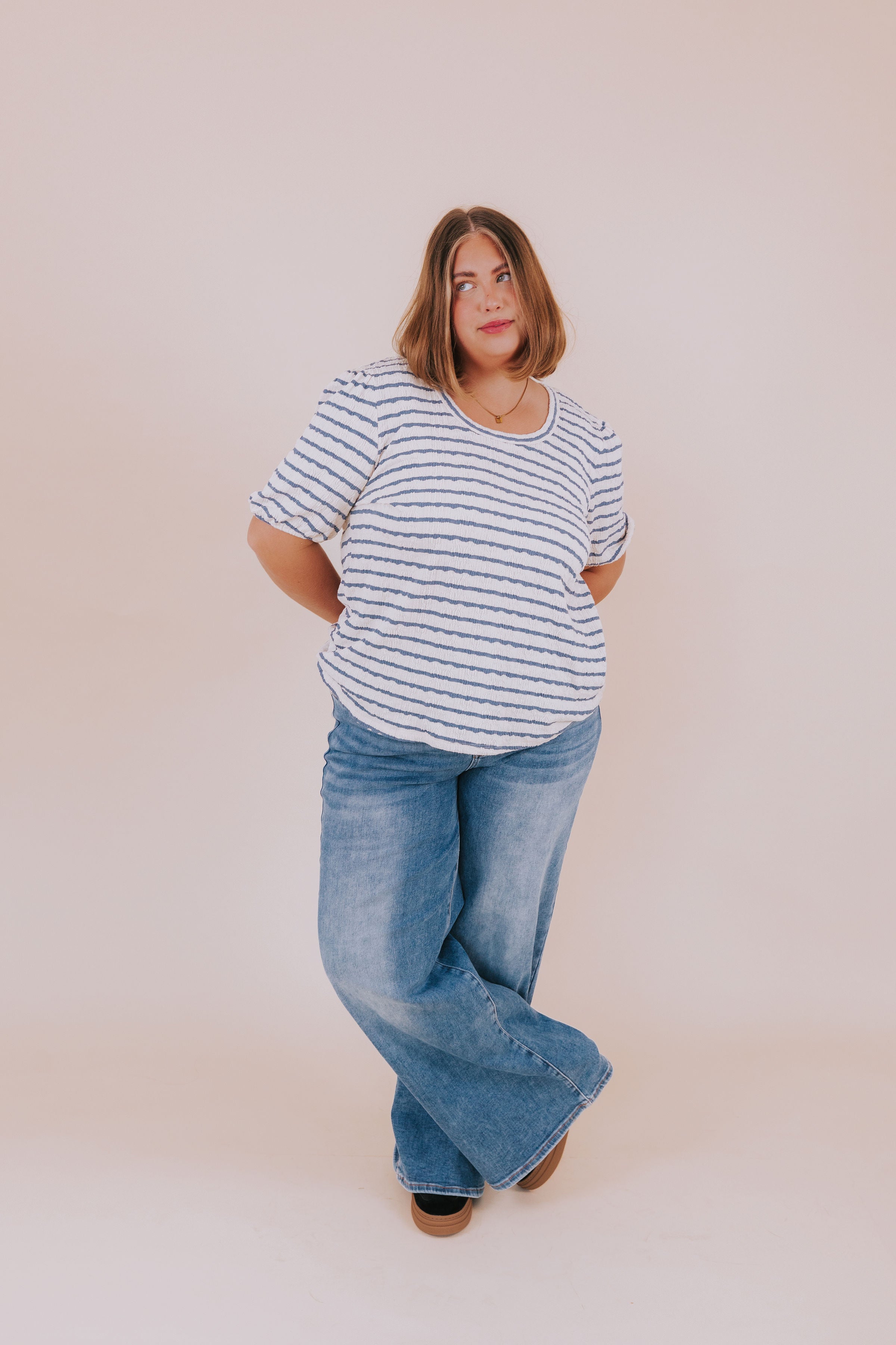 PLUS SIZE - Coastal Chic Top