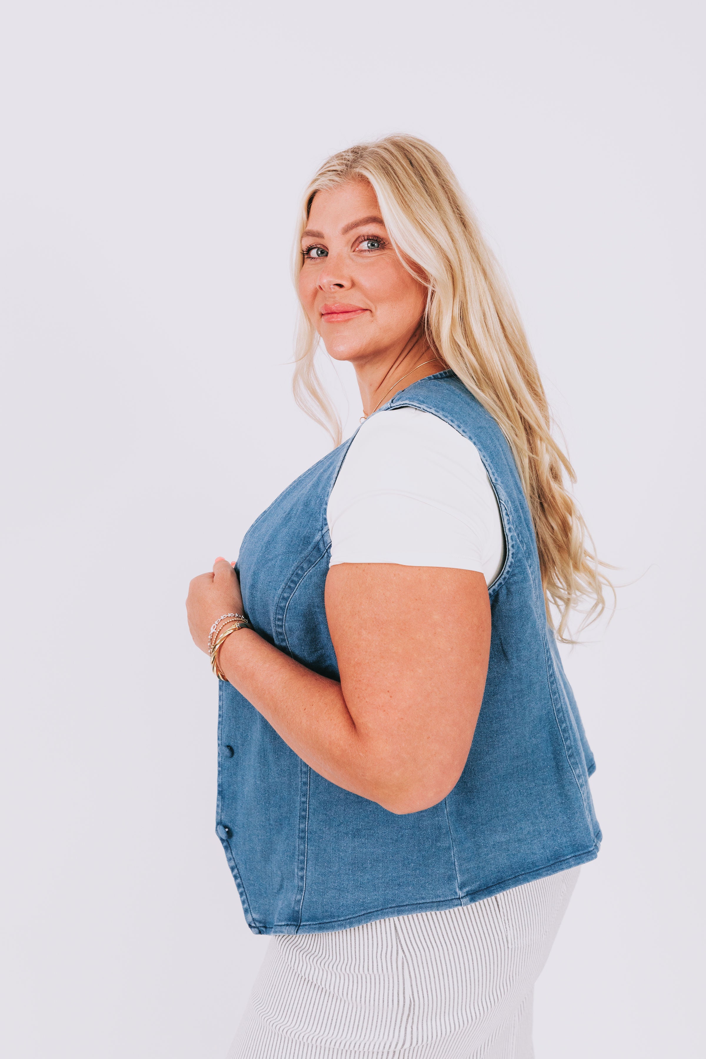 PLUS SIZE - Deep Blue Sea Vest