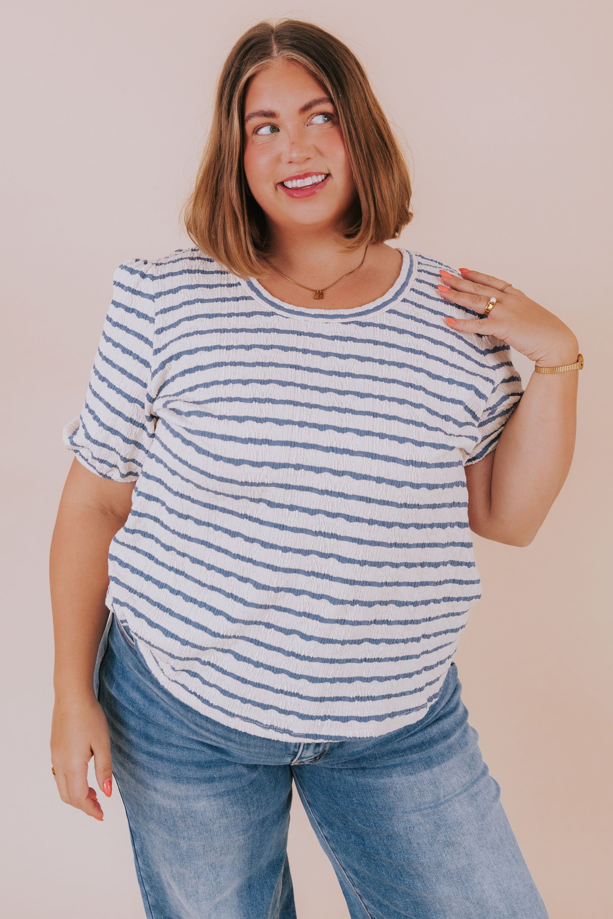 PLUS SIZE - Coastal Chic Top