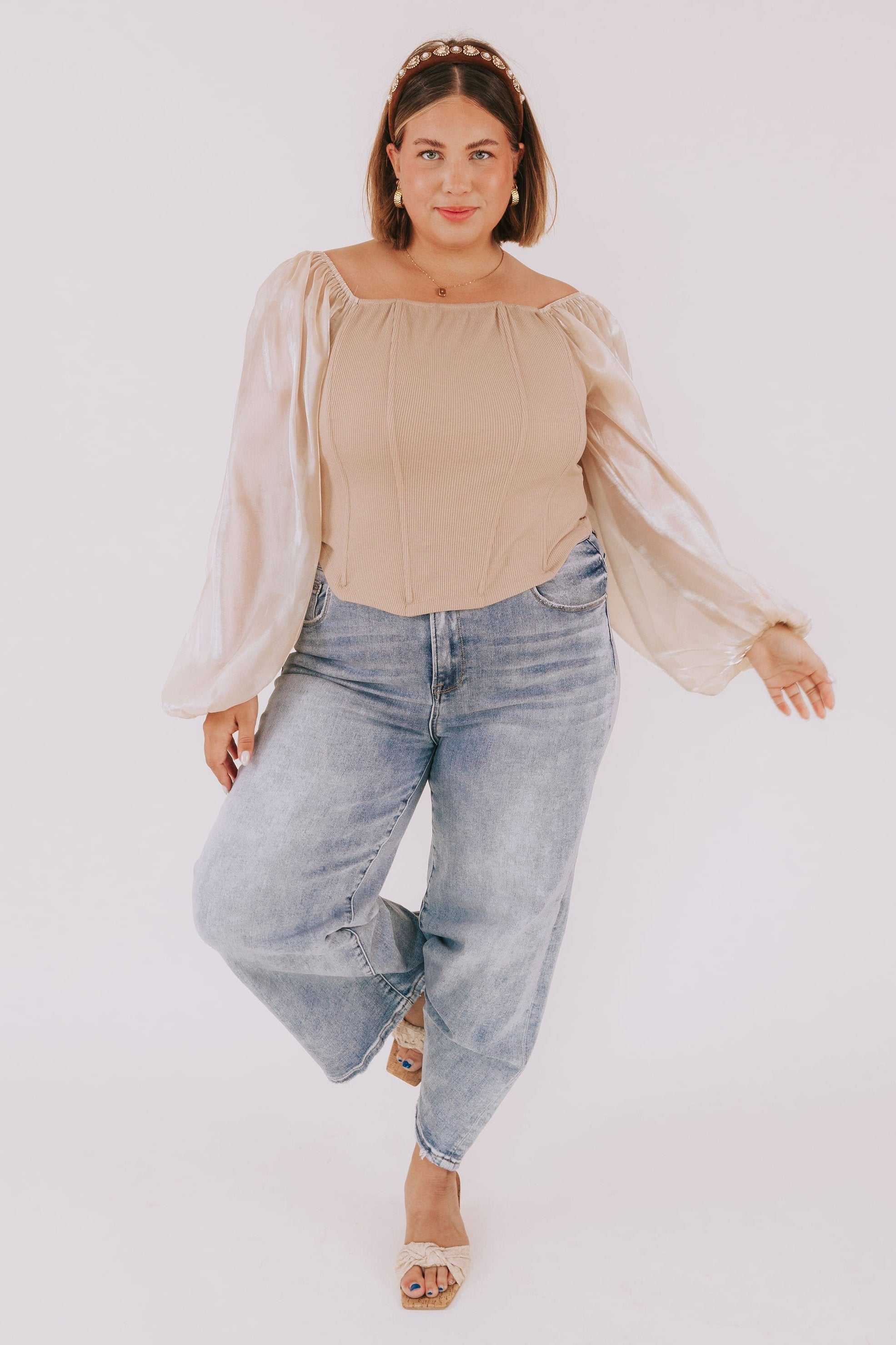 PLUS SIZE - Toast To Us Top