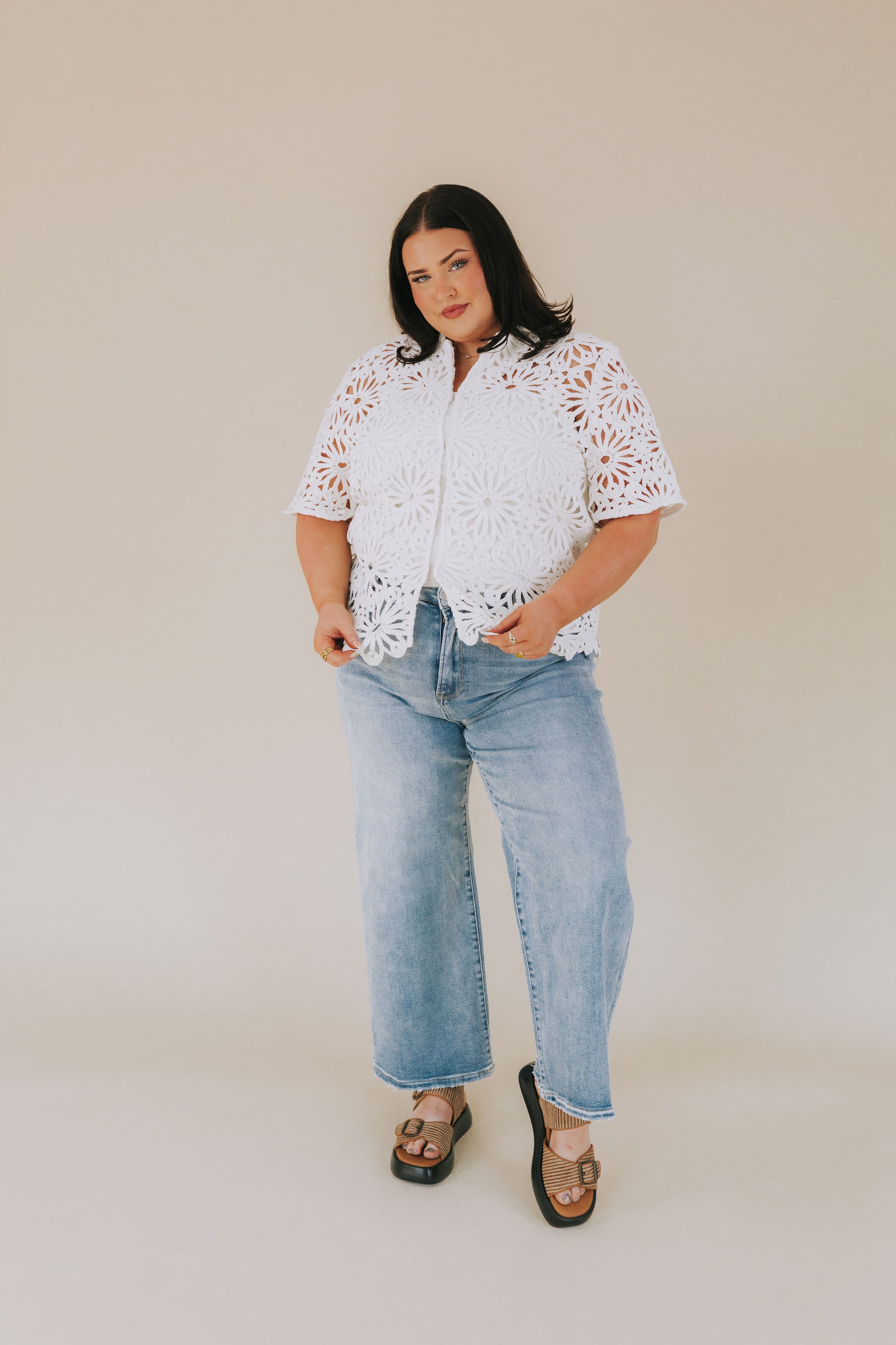 PLUS SIZE - Forget Me Not Top