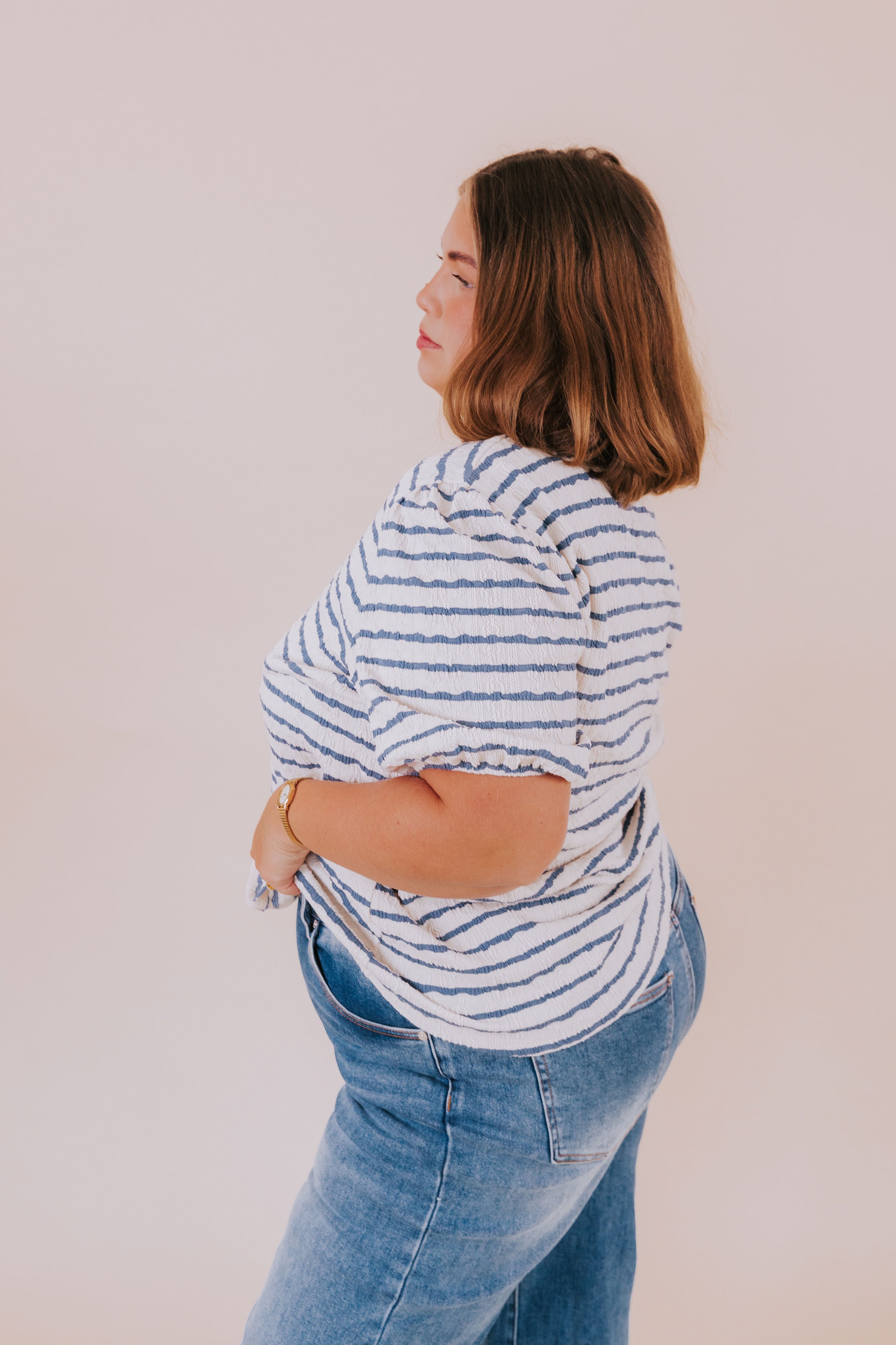 PLUS SIZE - Coastal Chic Top