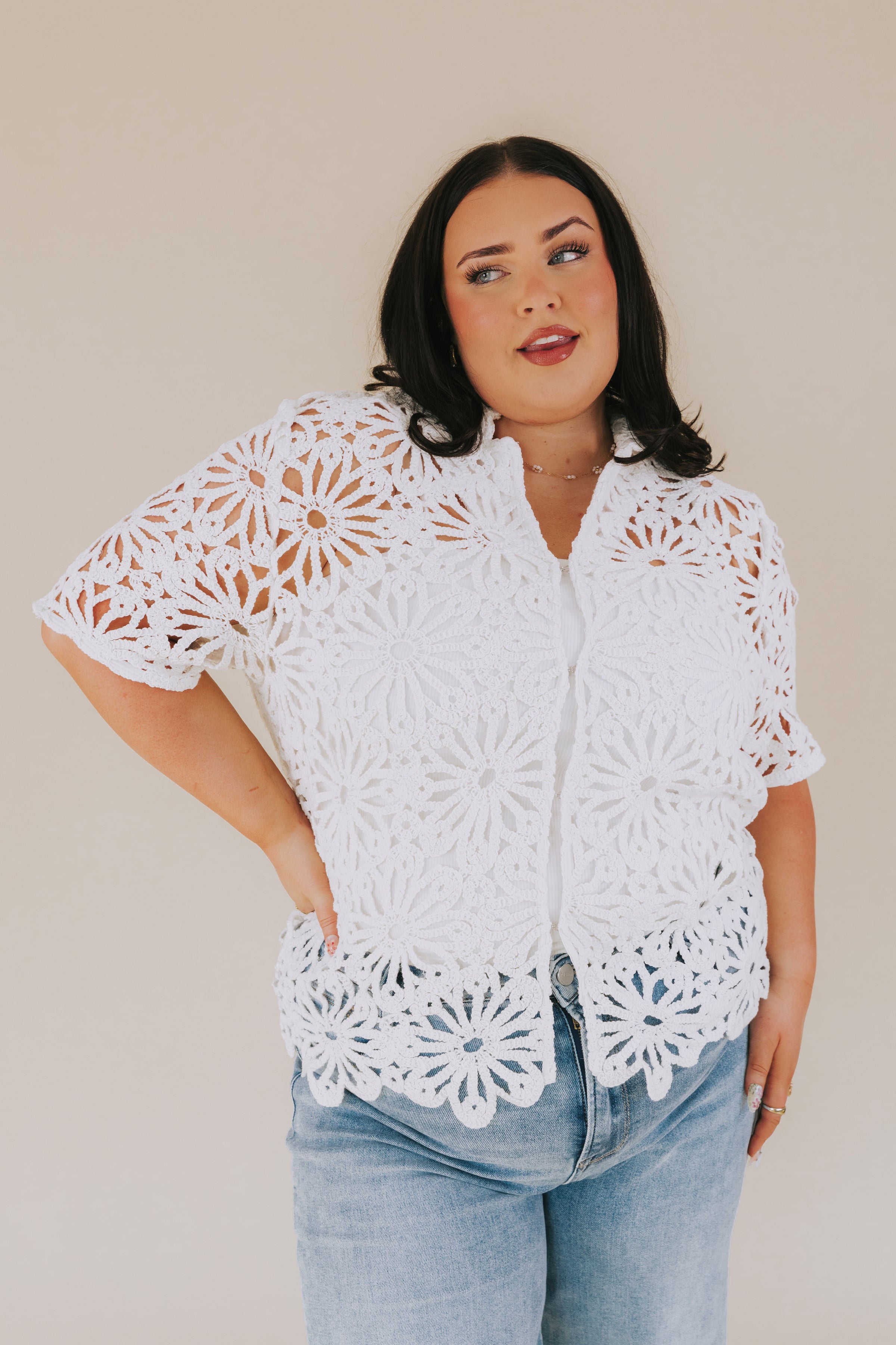 PLUS SIZE - Forget Me Not Top