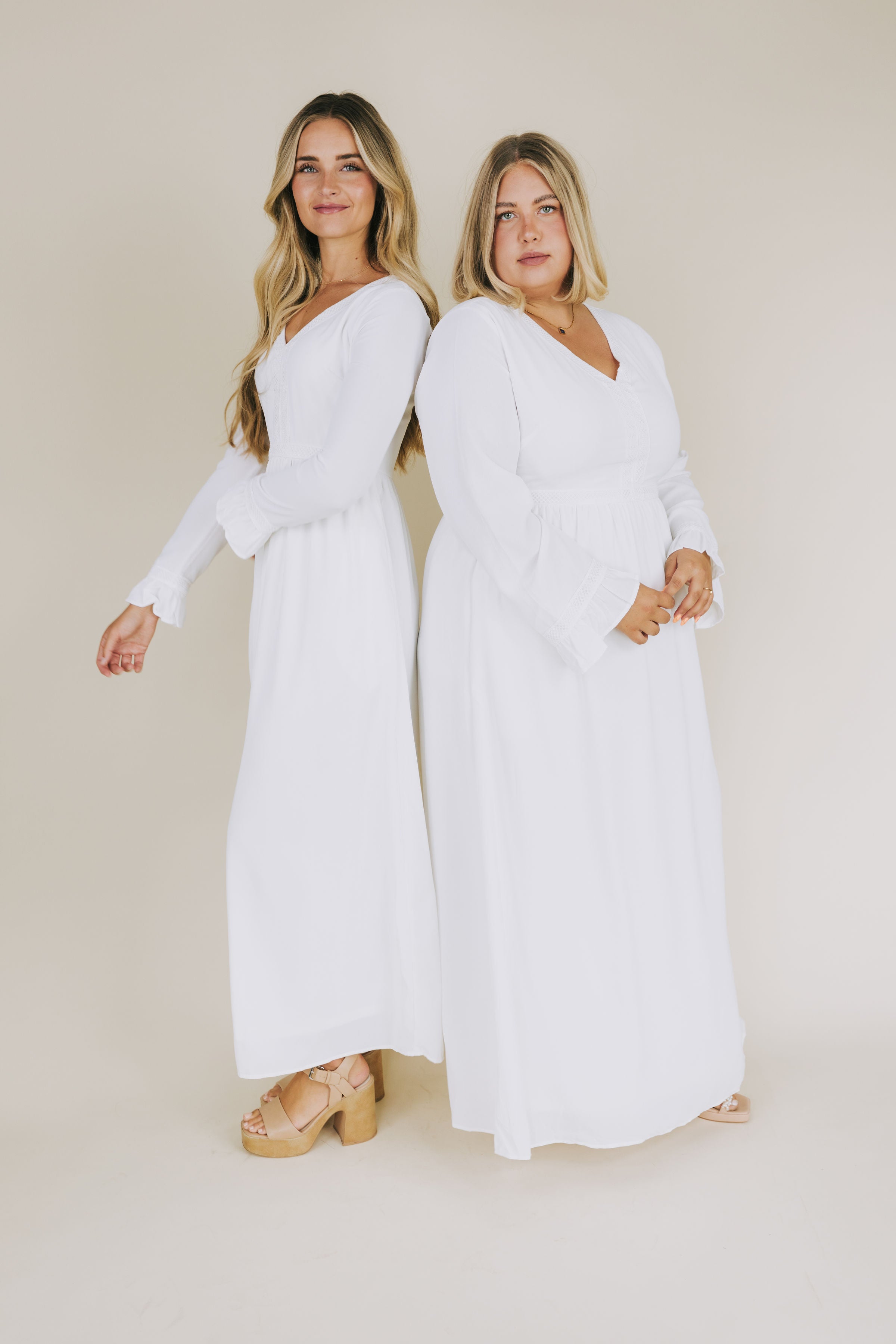 Lds plus size white temple clearance dresses