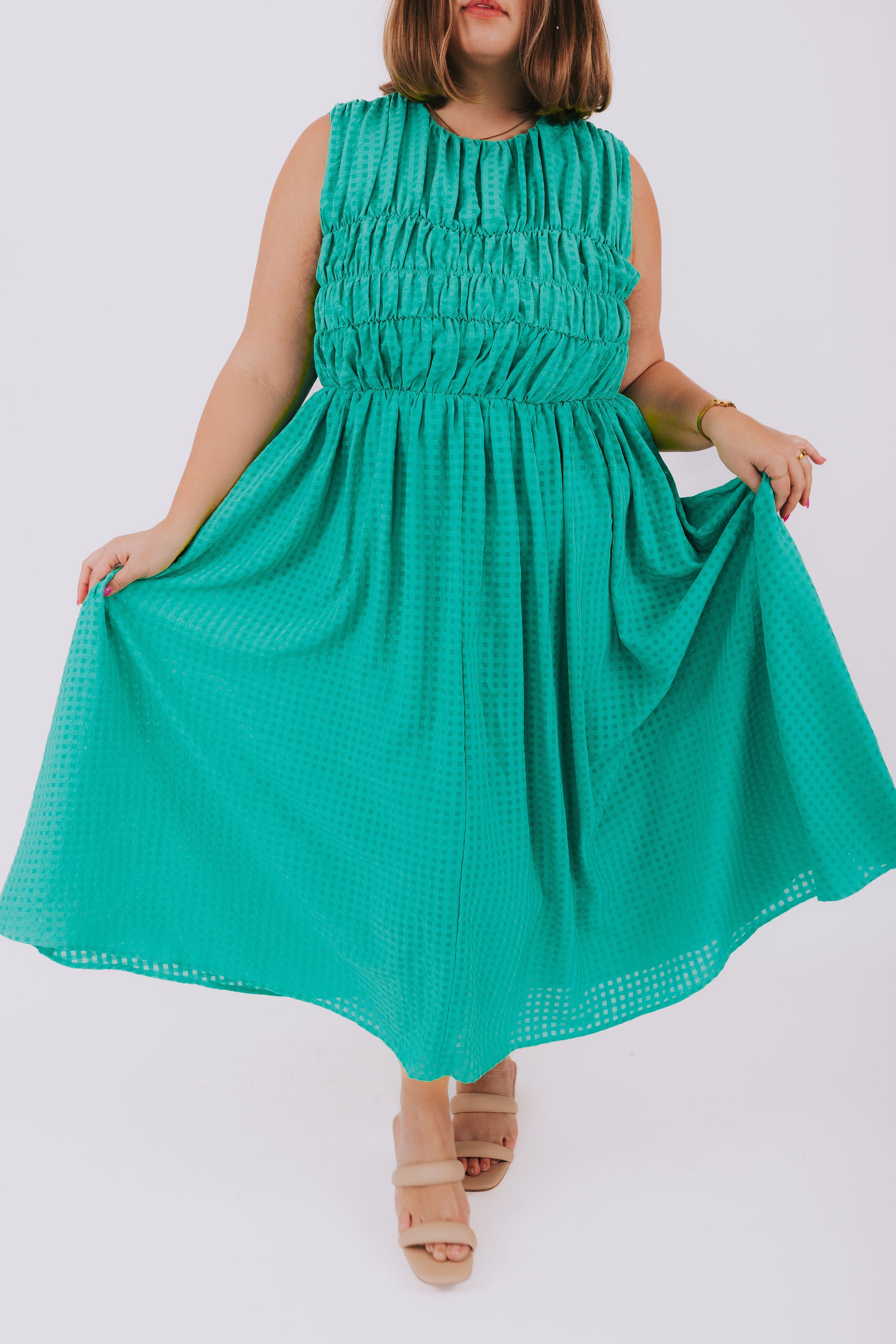 PLUS SIZE - Emerald Enchantress Dress