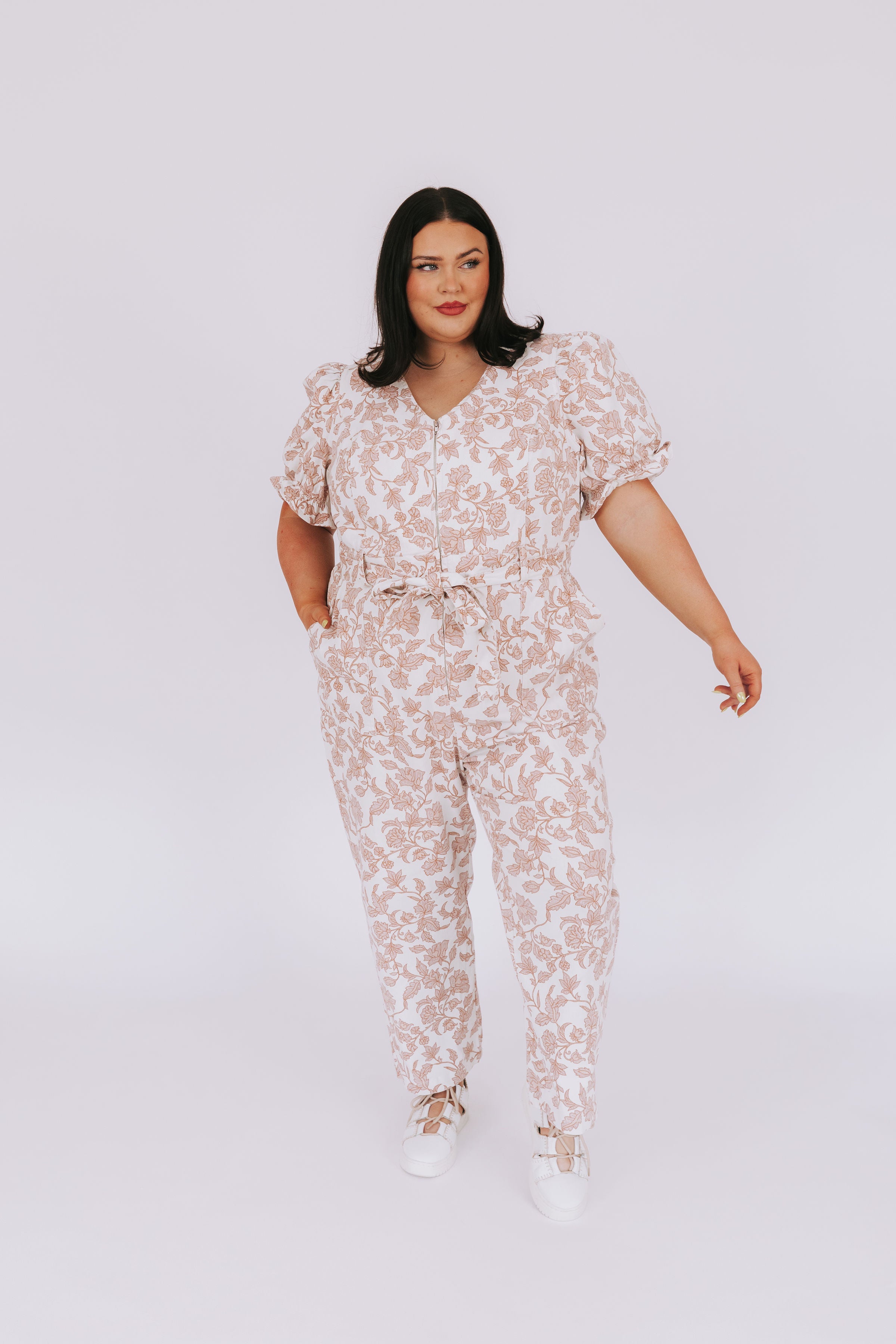 PLUS SIZE - On Wednesdays We Wear Pink Jumpsuit